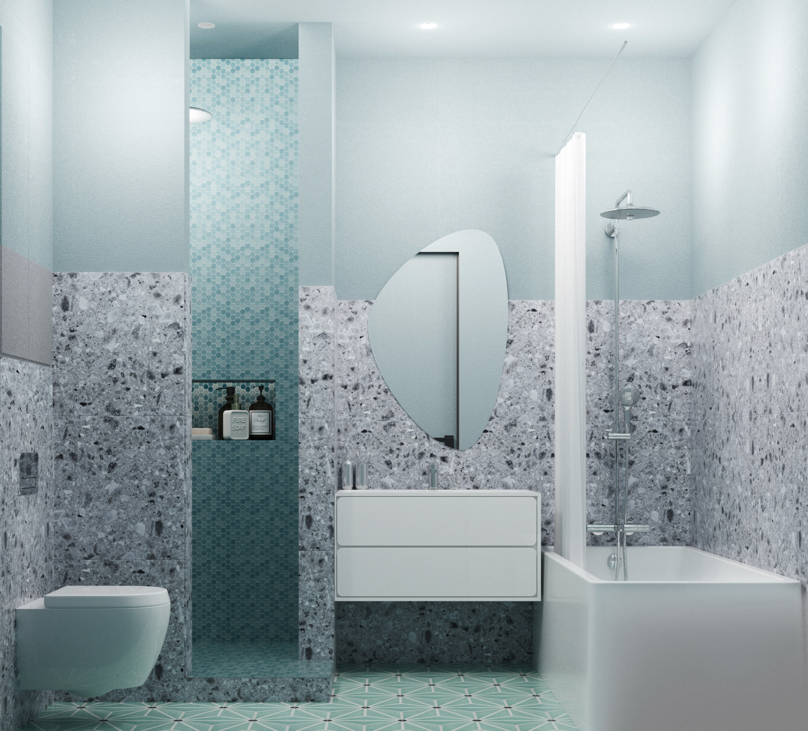 Визуализация квартиры 101,5м². Дизайн Carmine Home-17