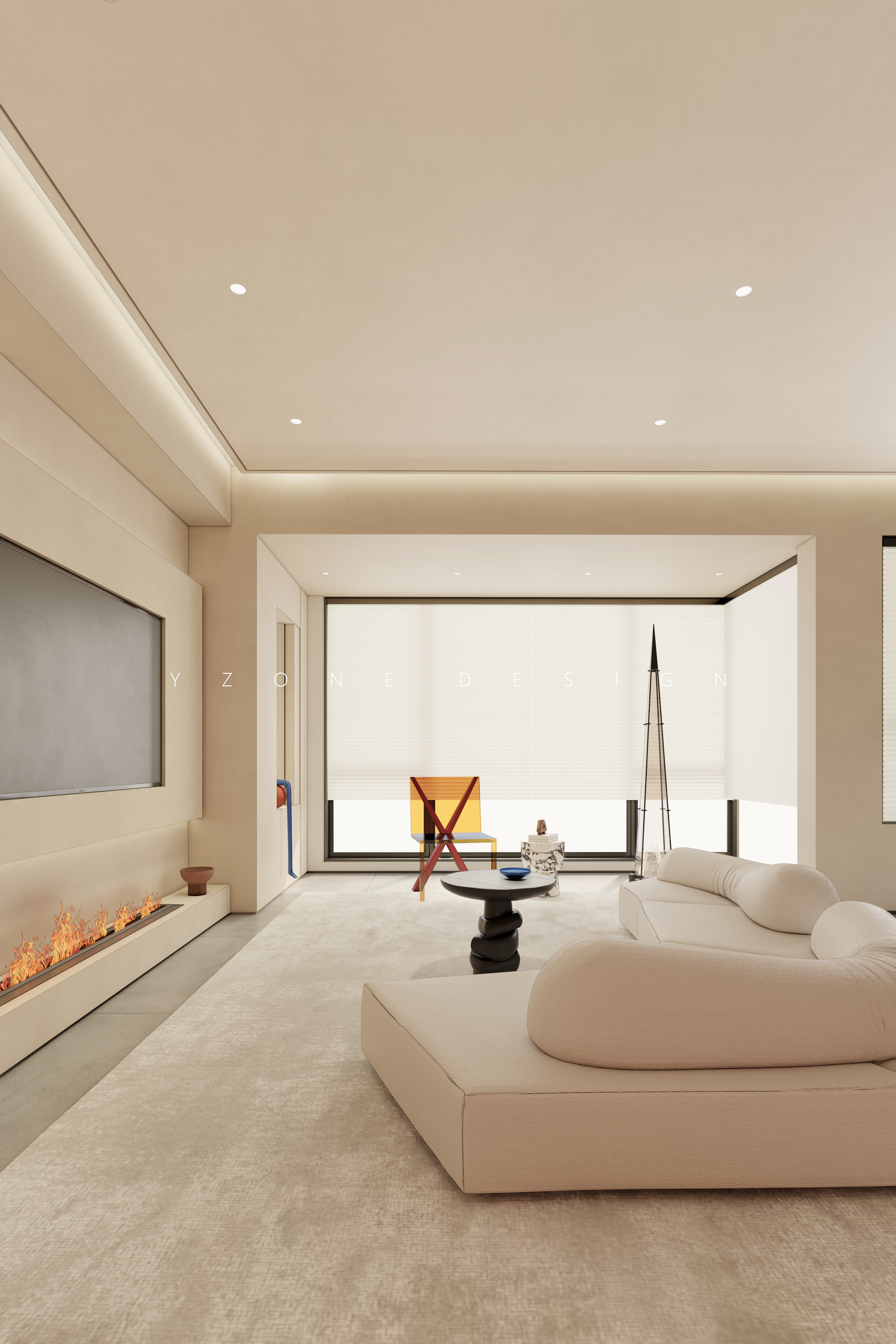 思绪重组红与黑的构建丨中国广州丨YZONE DESIGN-4