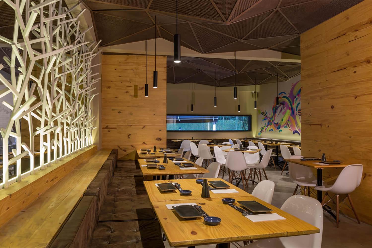 巴西 Ran Sushi 餐厅 | 折纸艺术与现代设计的完美融合-4