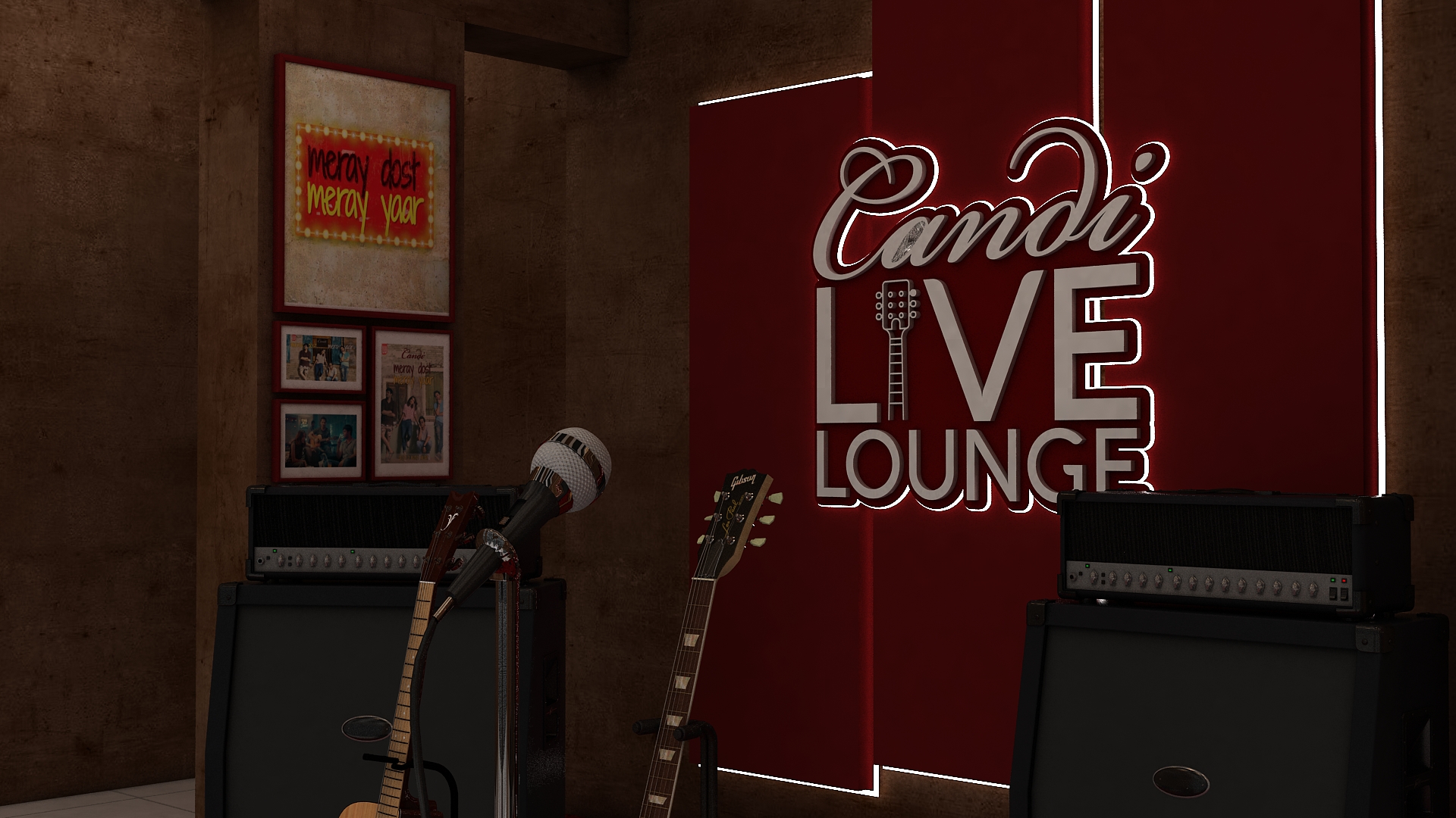 Candi Live Lounge 室内设计-16