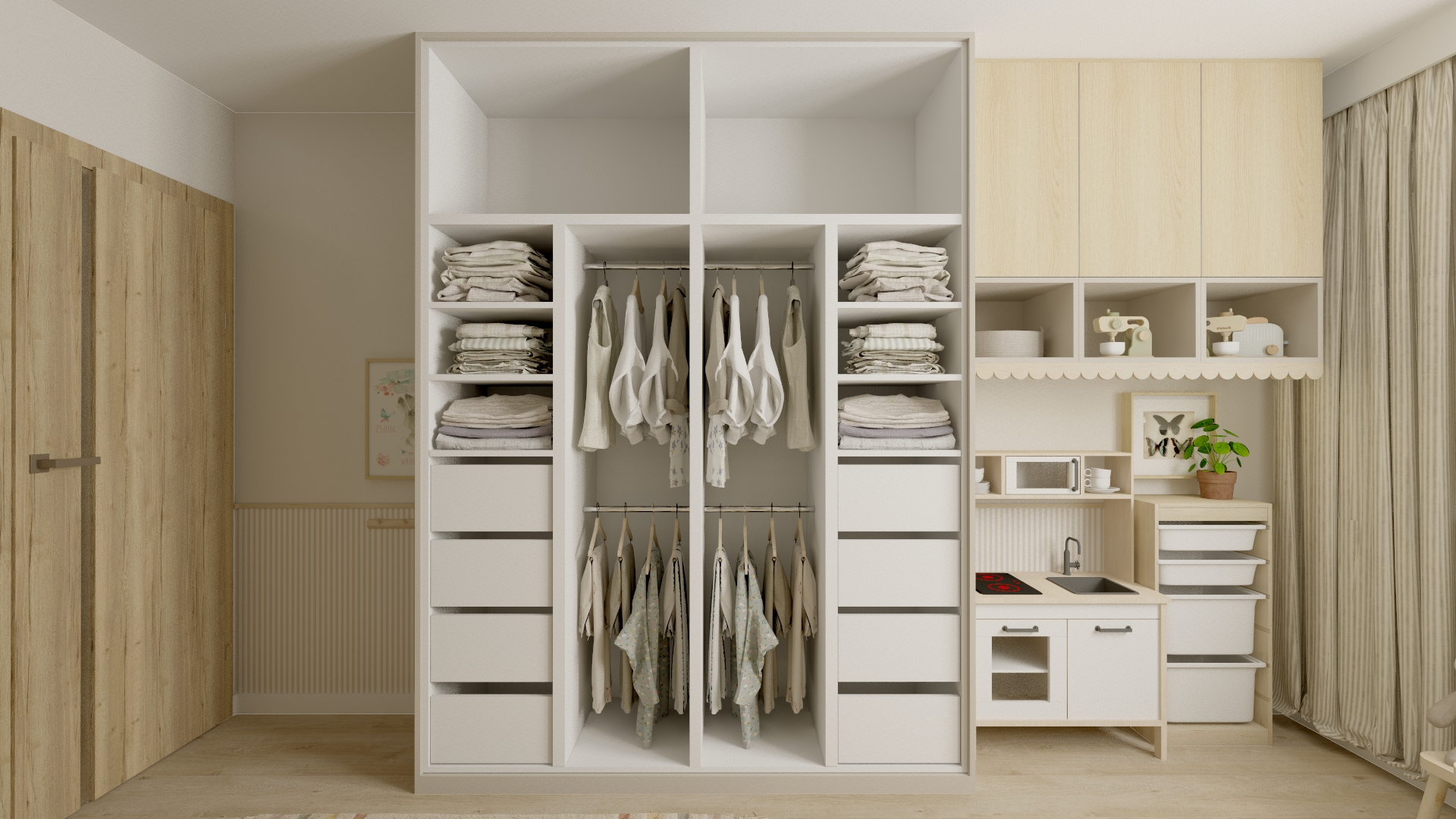 Pokój Zosi z antresolą w wersji beżowej | Wrocław-20