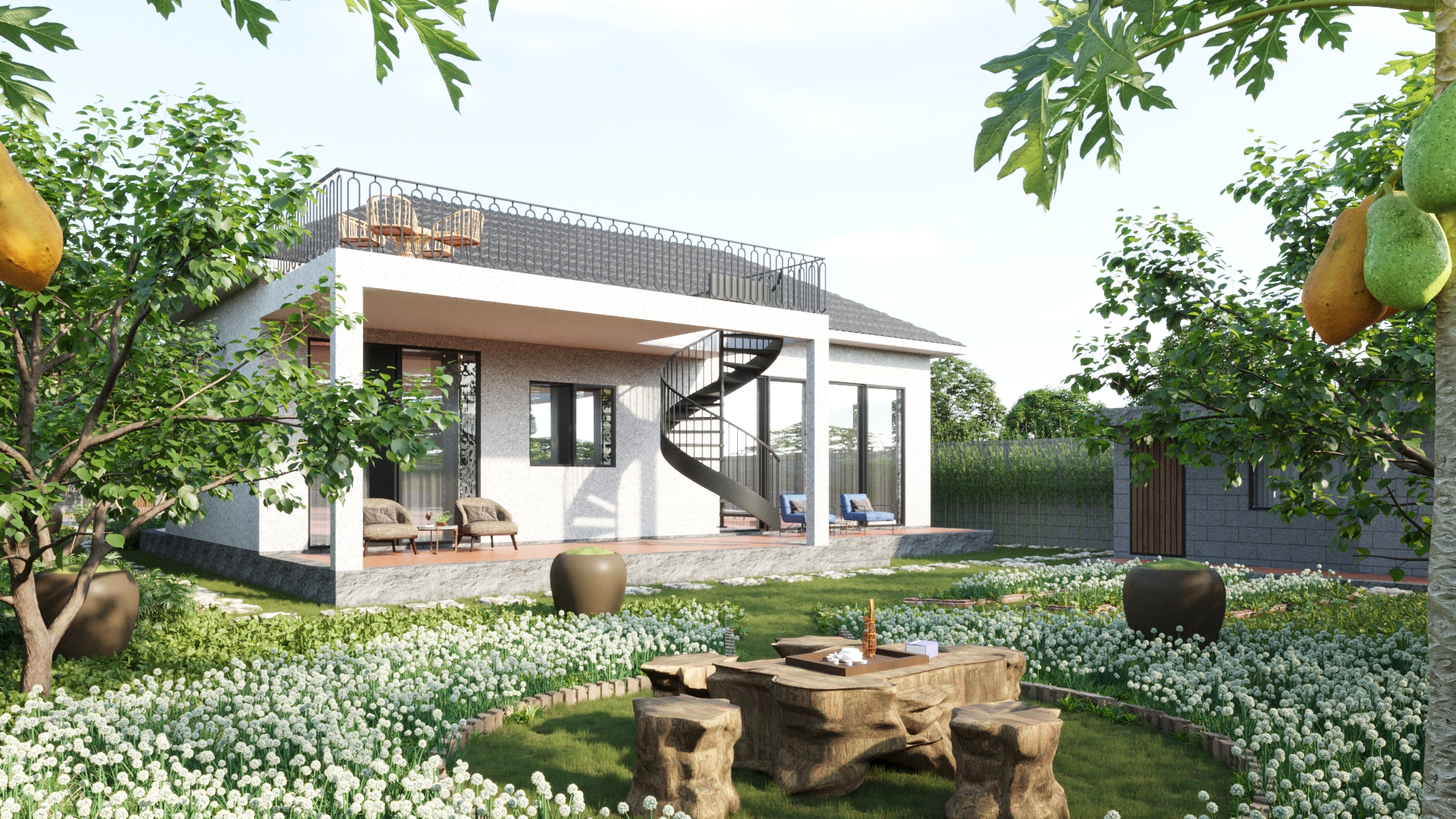 黄氏别墅（注：Hoang常见为越南姓氏黄） 丨DA Visual-9