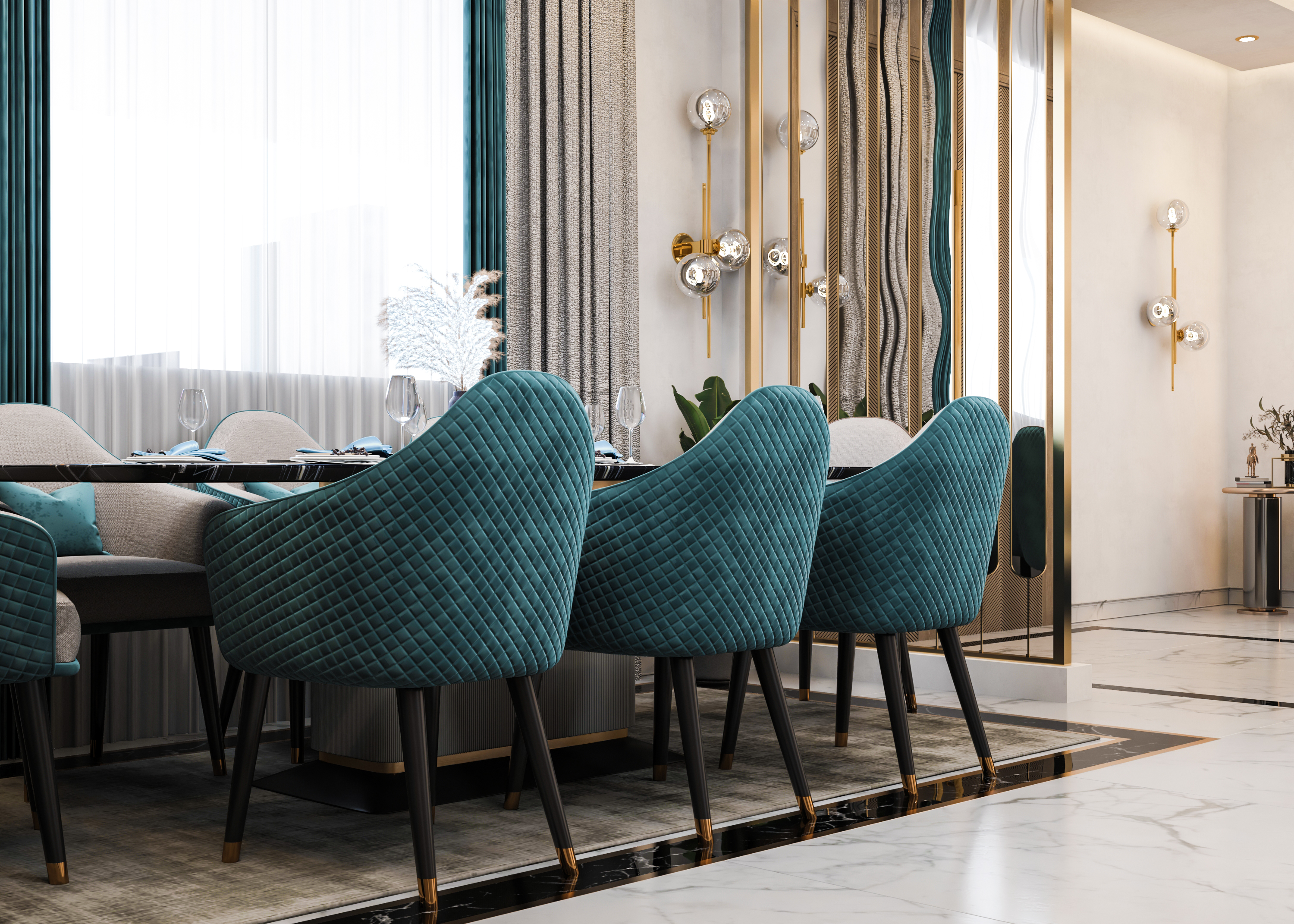 Designing a reception hall in Kuwait-1