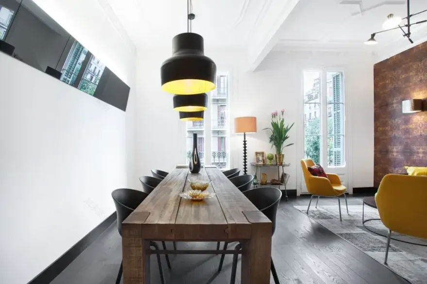 巴塞罗那 Eixample 区时尚 Scandinave 公寓设计-6