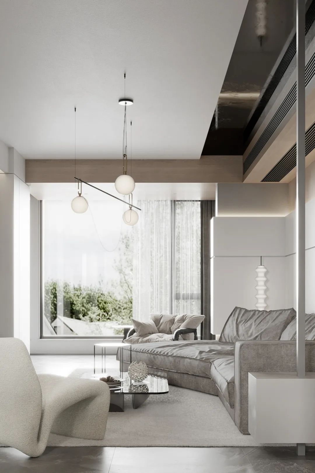 长沙 136㎡极简家居设计丨中国长沙丨周笙笙全案设计工作室-9