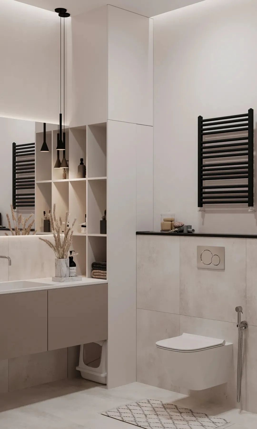 75㎡简约原木高级黑,年轻夫妇的完美之家丨Tomkin Design-42