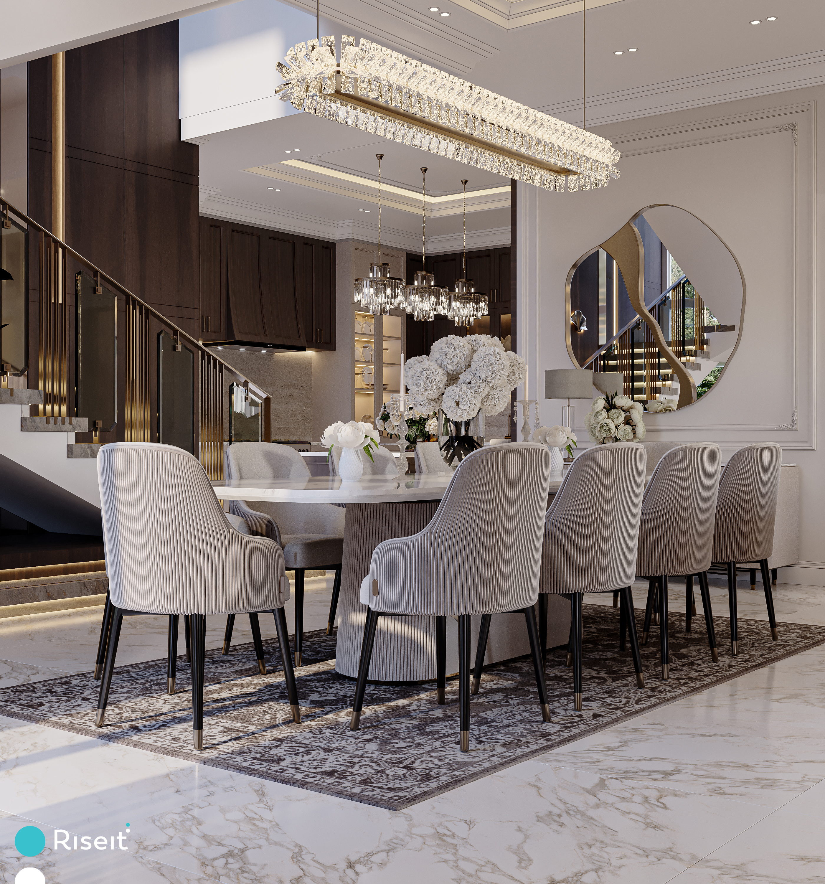 新古典主义别墅丨REEM MEHIA-11