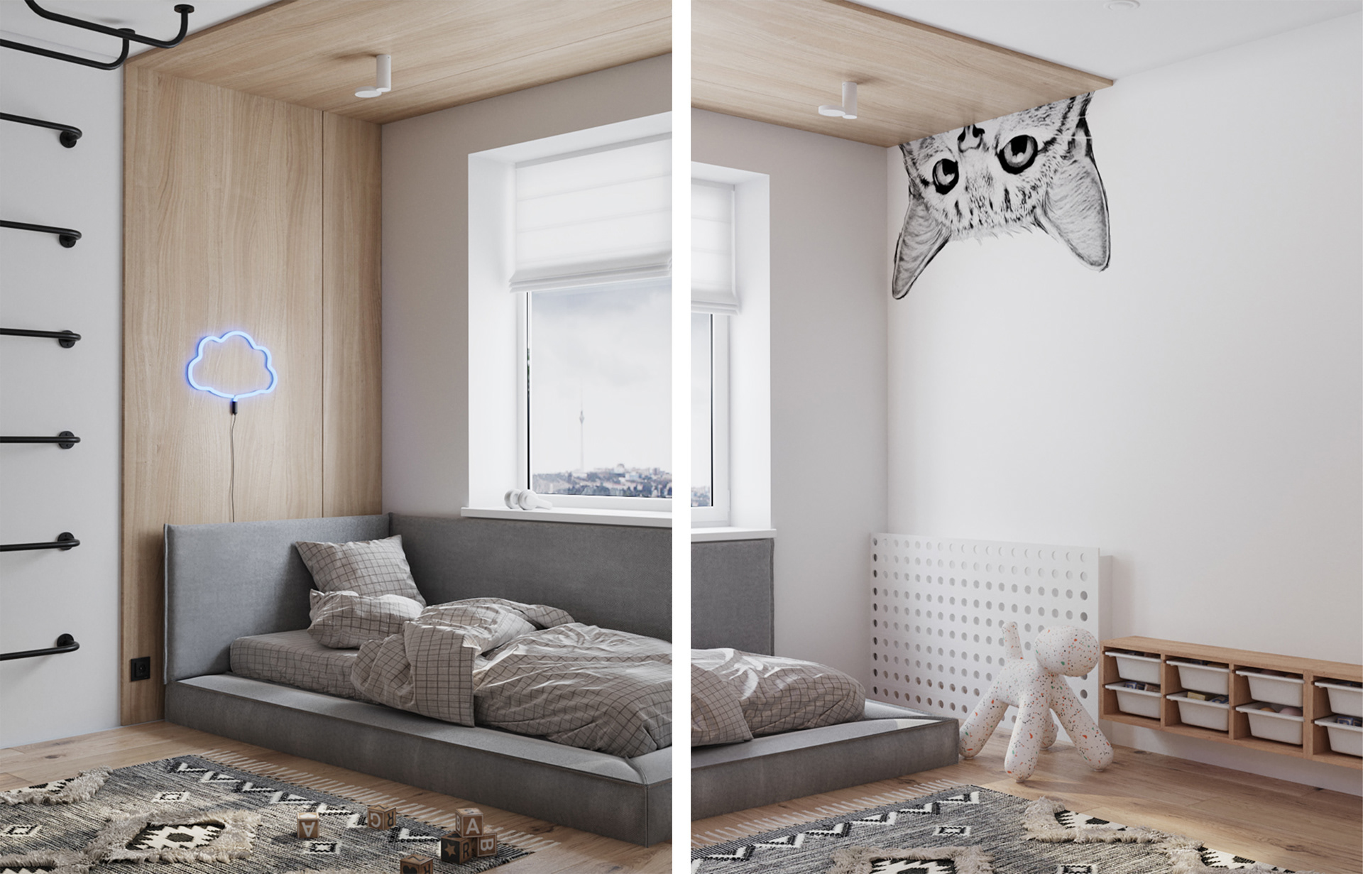 现代原木风公寓设计-13