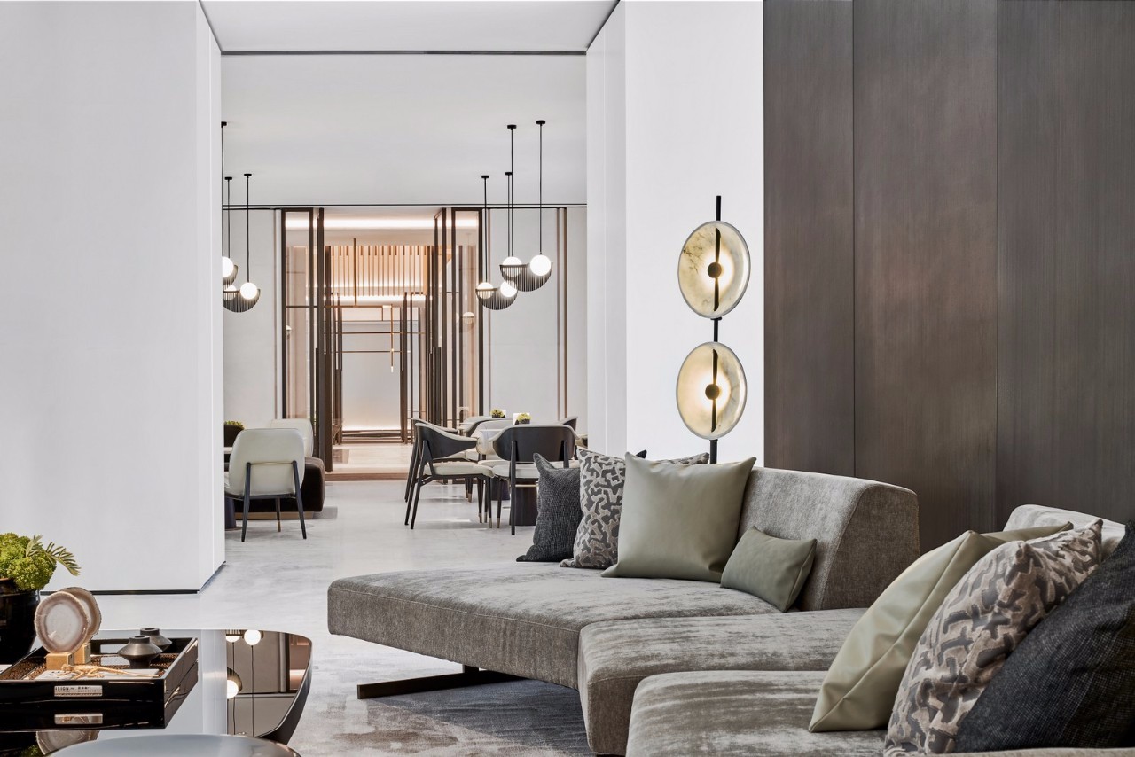 无间设计打造 1200㎡东方摩登营销中心-19