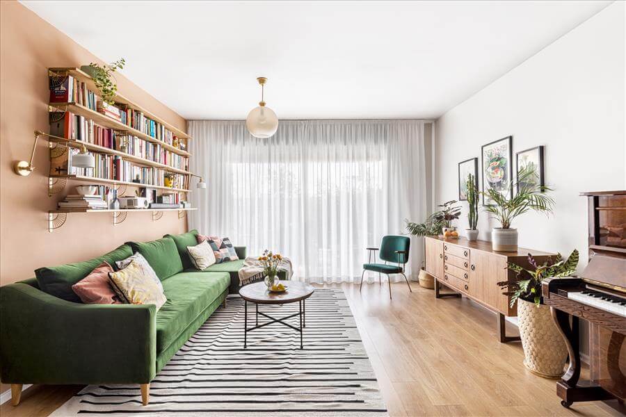 预算有限的中部私人住宅复古欧式风设计丨以色列丨阿黛·梅厄茨克（与家庭住宅工作室合作）-10