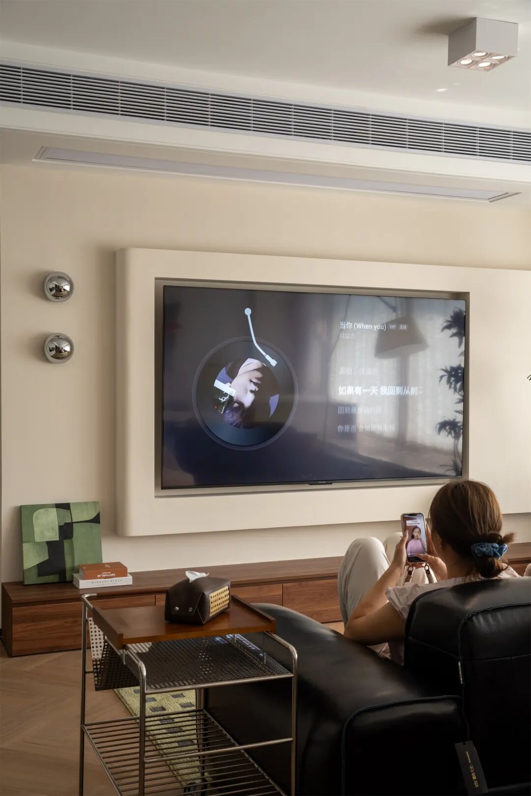 内舍软装丨123㎡现代中古风，在时光褶皱里收藏家的温柔诗篇！-10