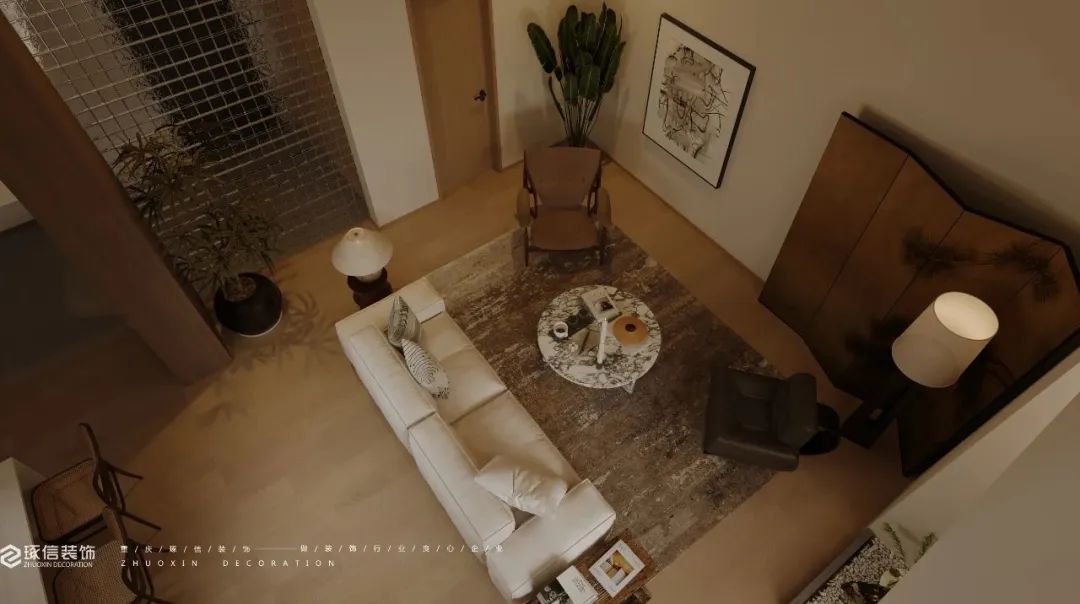 龙湖源著原木中古风丨中国重庆丨琢信装饰-8