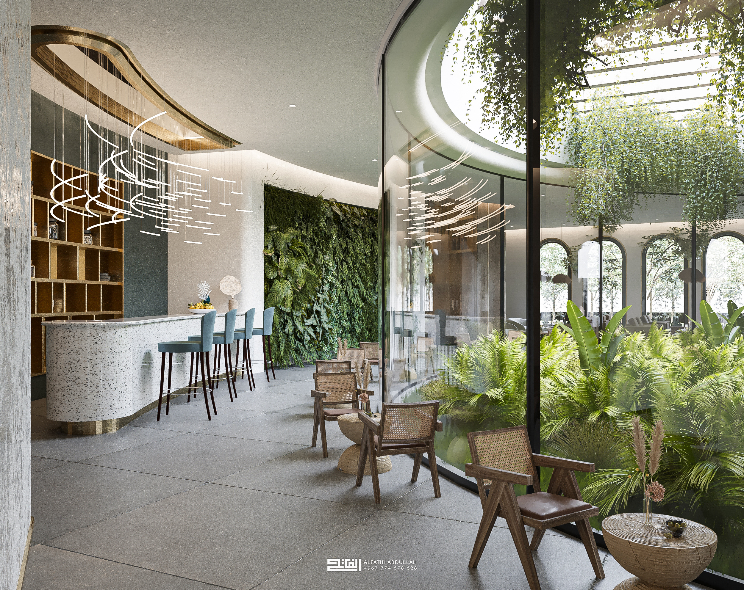 Suhail 酒店餐厅和接待处设计丨也门-10