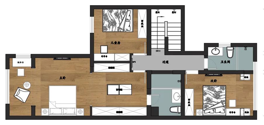200㎡现代简约黑白灰,无主灯设计演绎个性空间高质感-22