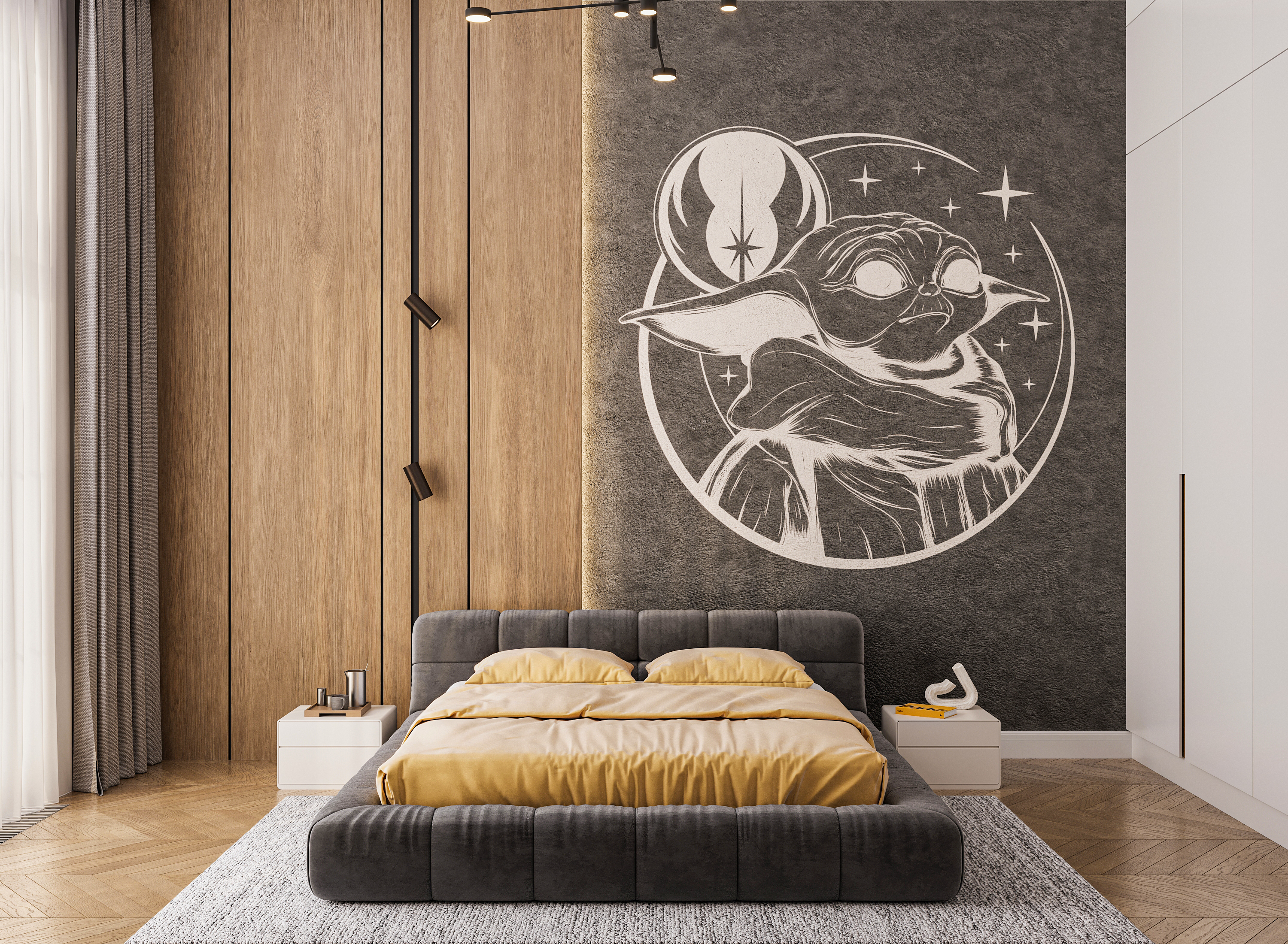 The Star Wars room 儿童卧室设计丨哈萨克斯坦阿拉木图-3