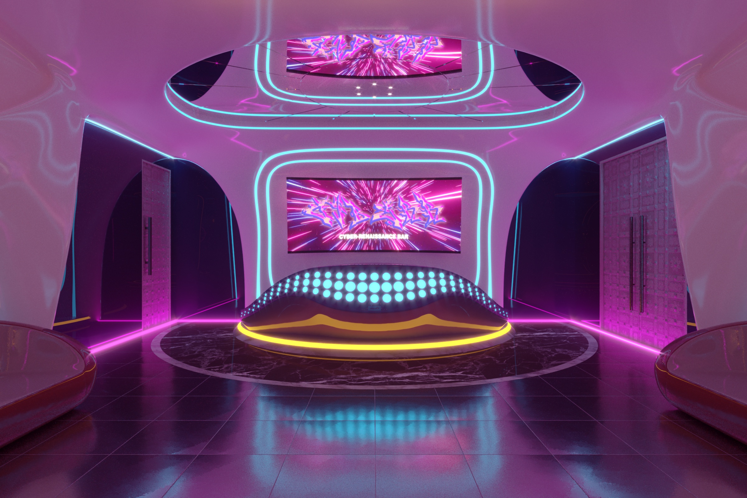 CYBERRENAISSANCE 酒吧室内设计丨Trần Tiến Anh-7