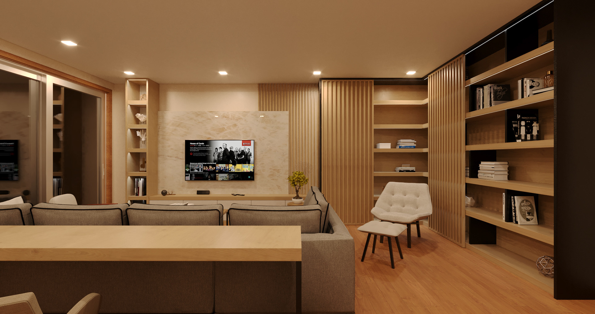 Sala Barcelos | Design de Interiores & Visualização 3D-3