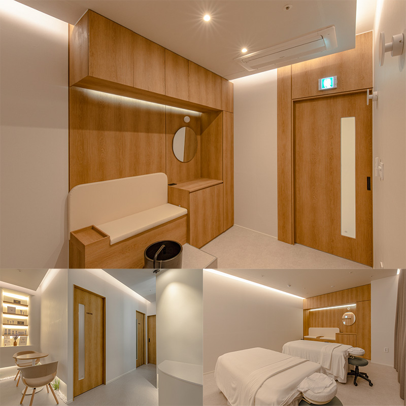 19 平米的白色与原木高级 SPA 空间设计-1