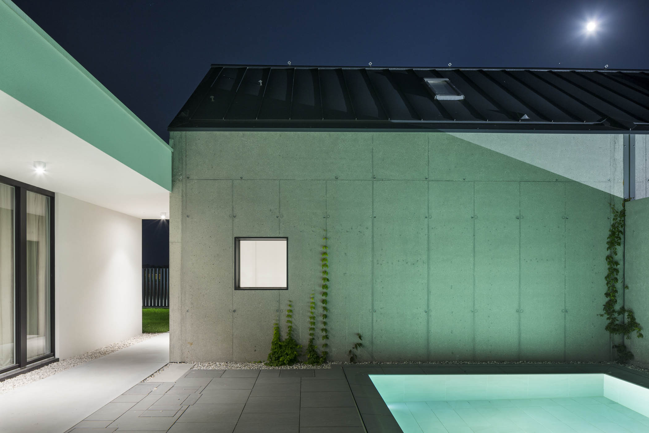 现代简约风格别墅设计，融入自然与私密空间-10