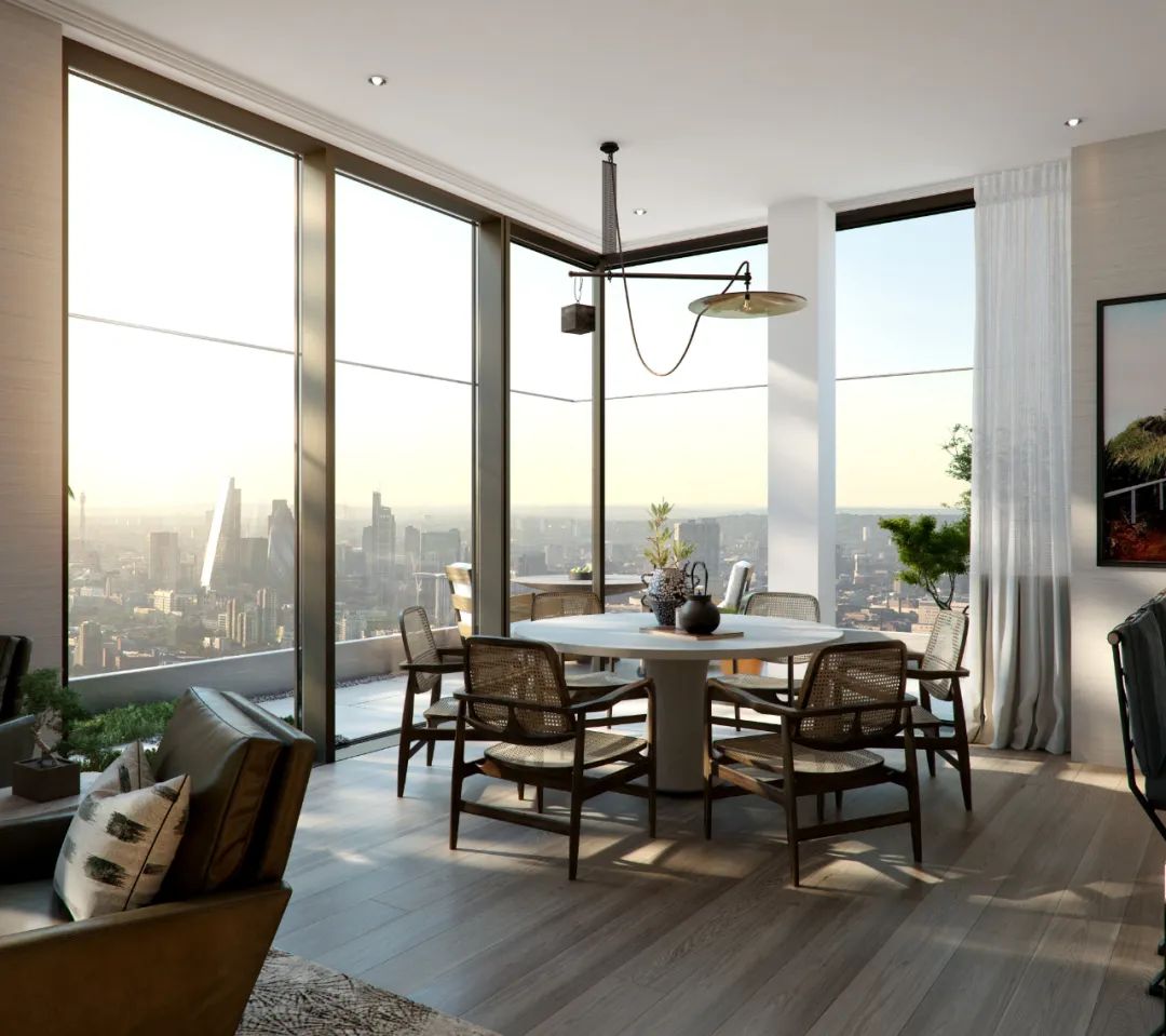 伦敦顶级花园豪宅 Wardian | 几何大胆线条与翠绿自然的完美融合-46