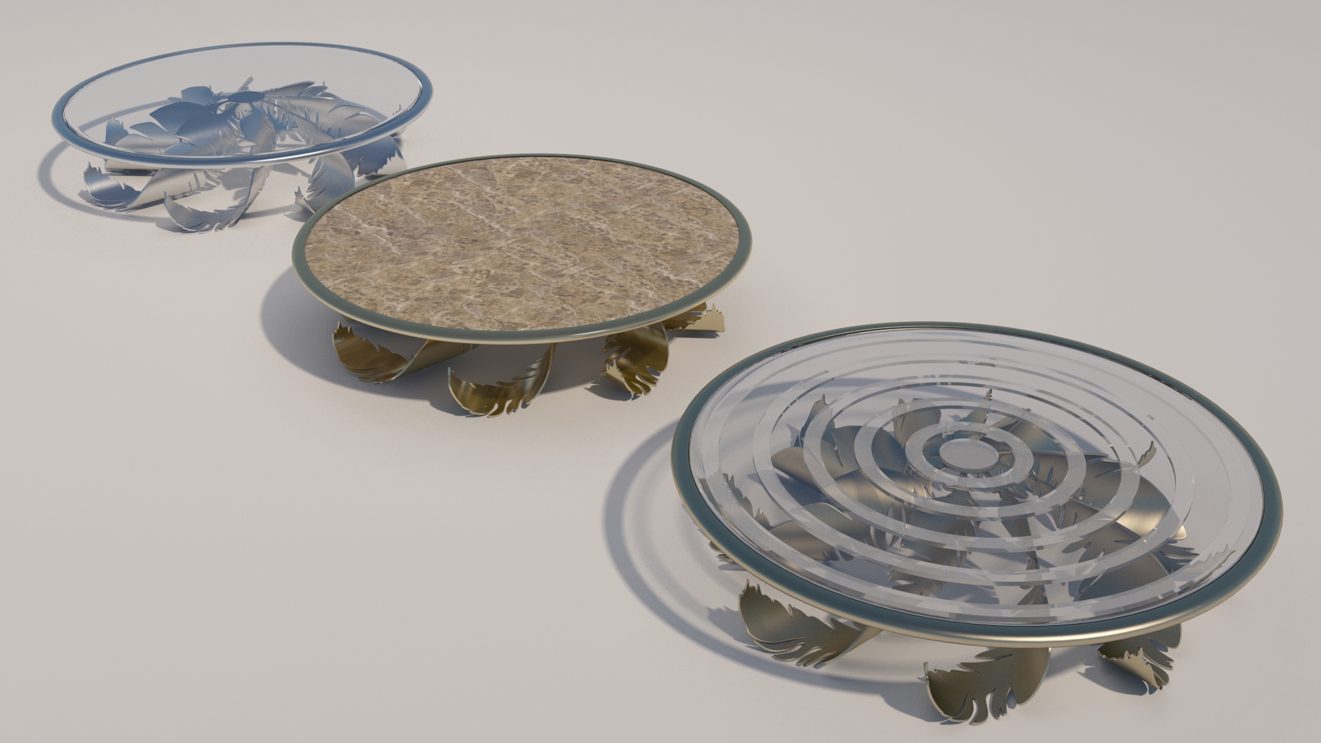 欧几里得鸟羽毛桌子-6