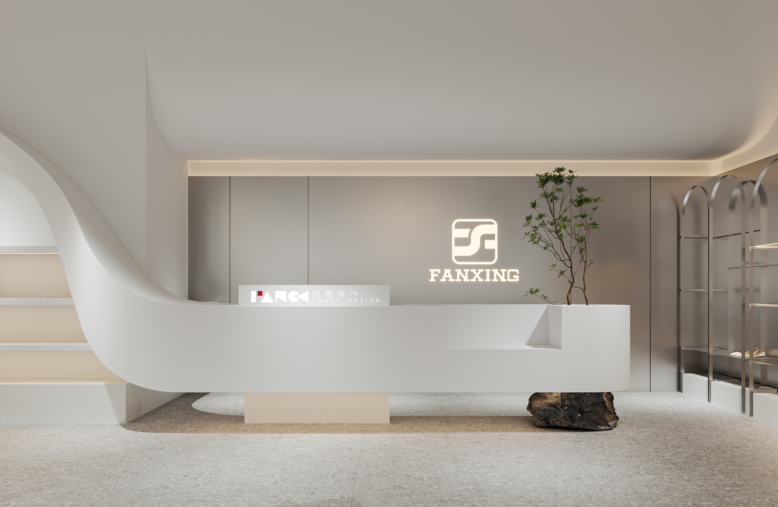 现代风格鞋店效果图表现-4