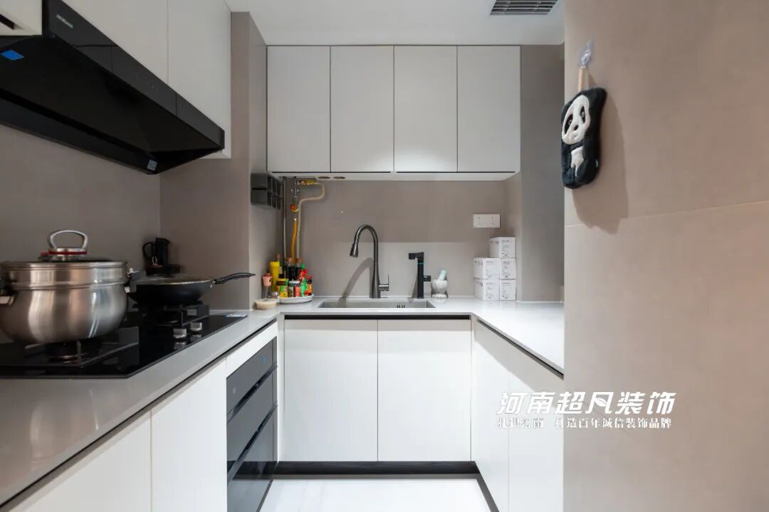 完工首发丨金水区美盛教育港湾，110平黑白灰极简风，色彩纯粹层次丰富-92