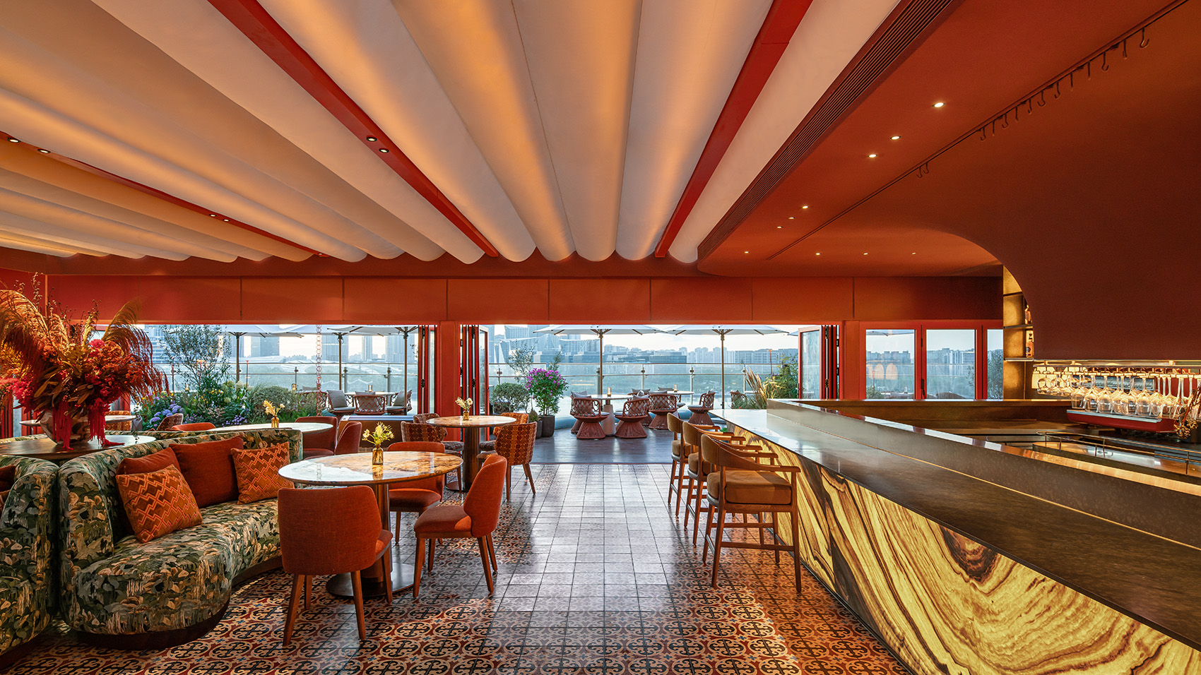 布朗石空中花园餐厅,上海 / 菊设空间设计-24