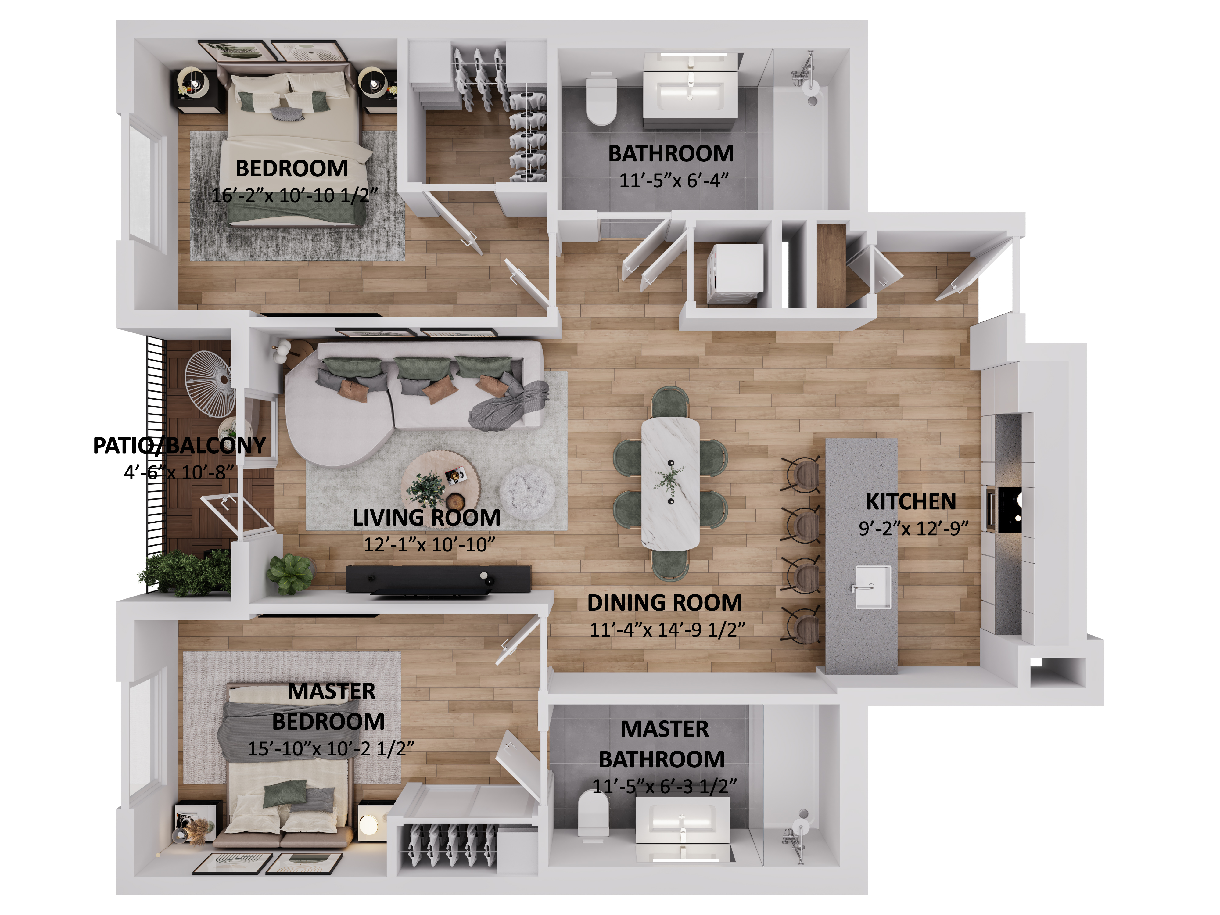 Steep and Bird's eye views with measurements-5