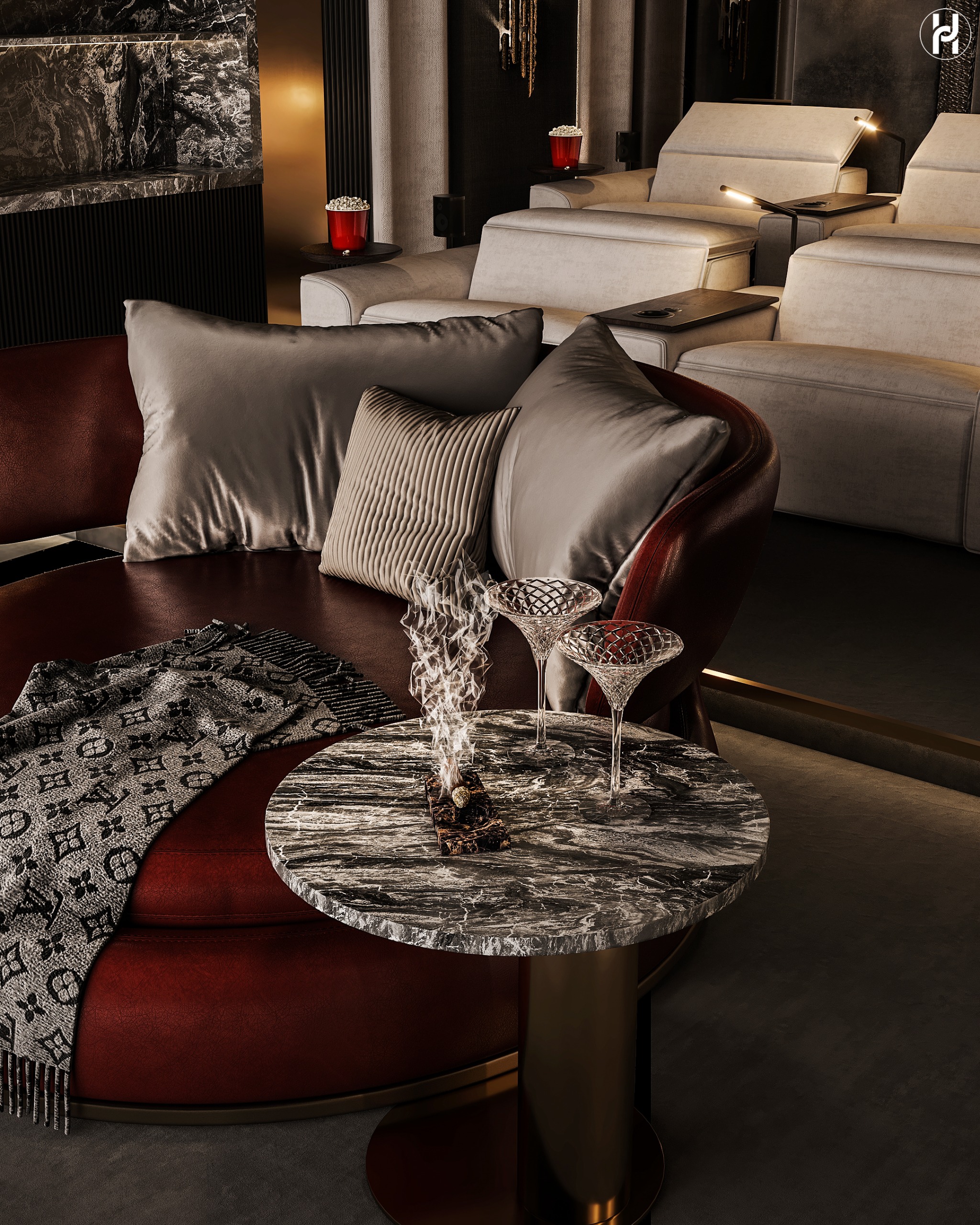 HOME CINEMA（家庭影院）丨Ahmed Hussein Designs-6