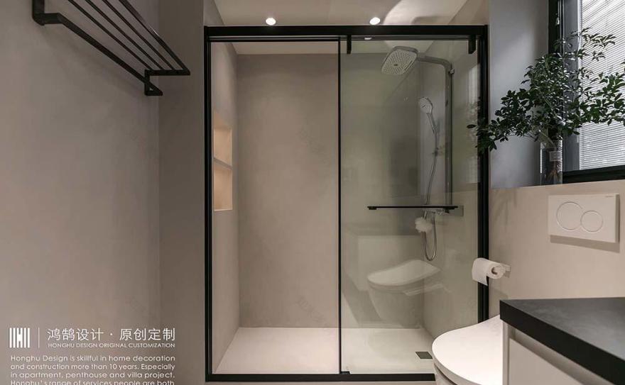 微水泥极简风平层公寓设计丨中国上海丨上海鸿鹄设计-29