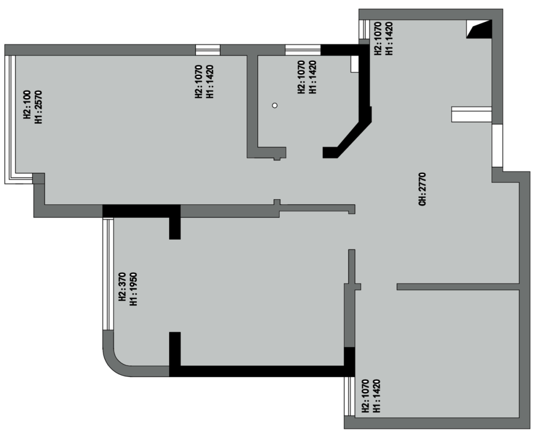 中央花园 95㎡现代轻奢三室空间，优雅设计与实用性的完美平衡-15