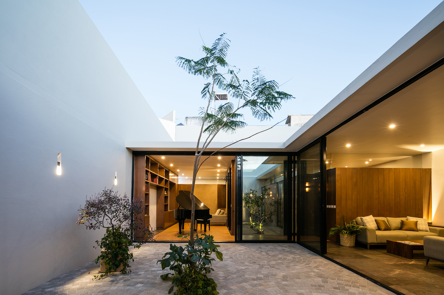 墨西哥钢琴家之家的天空景观与自然融合设计-26
