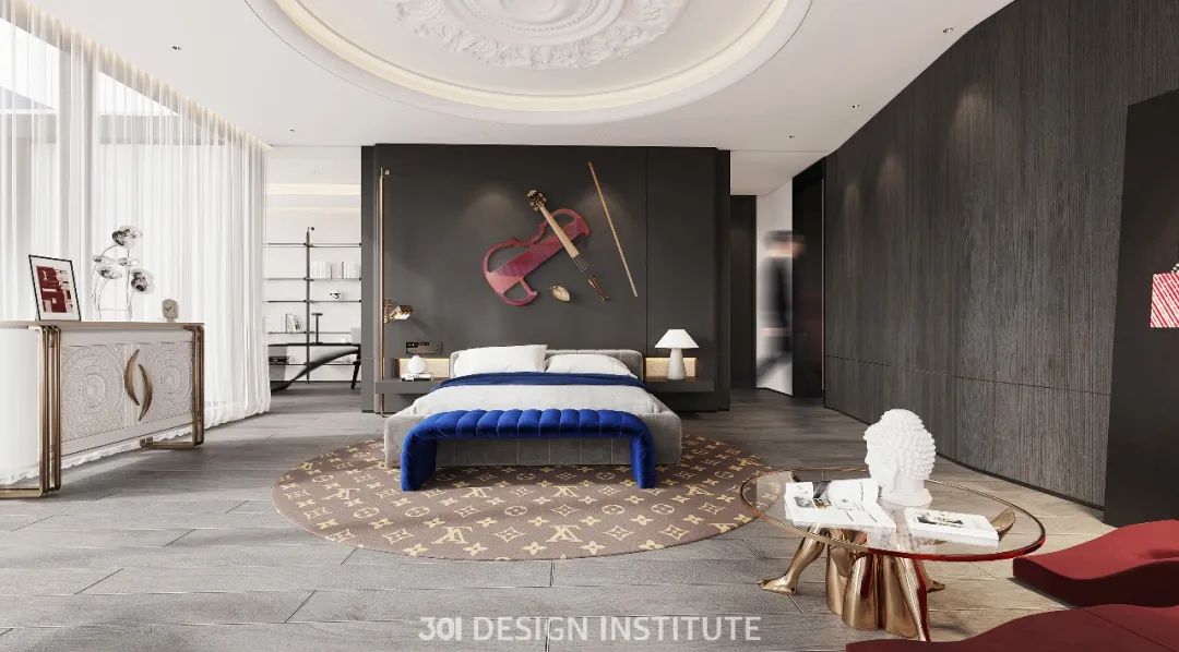 现代法式大平层丨中国广州丨301 设计研究所-33