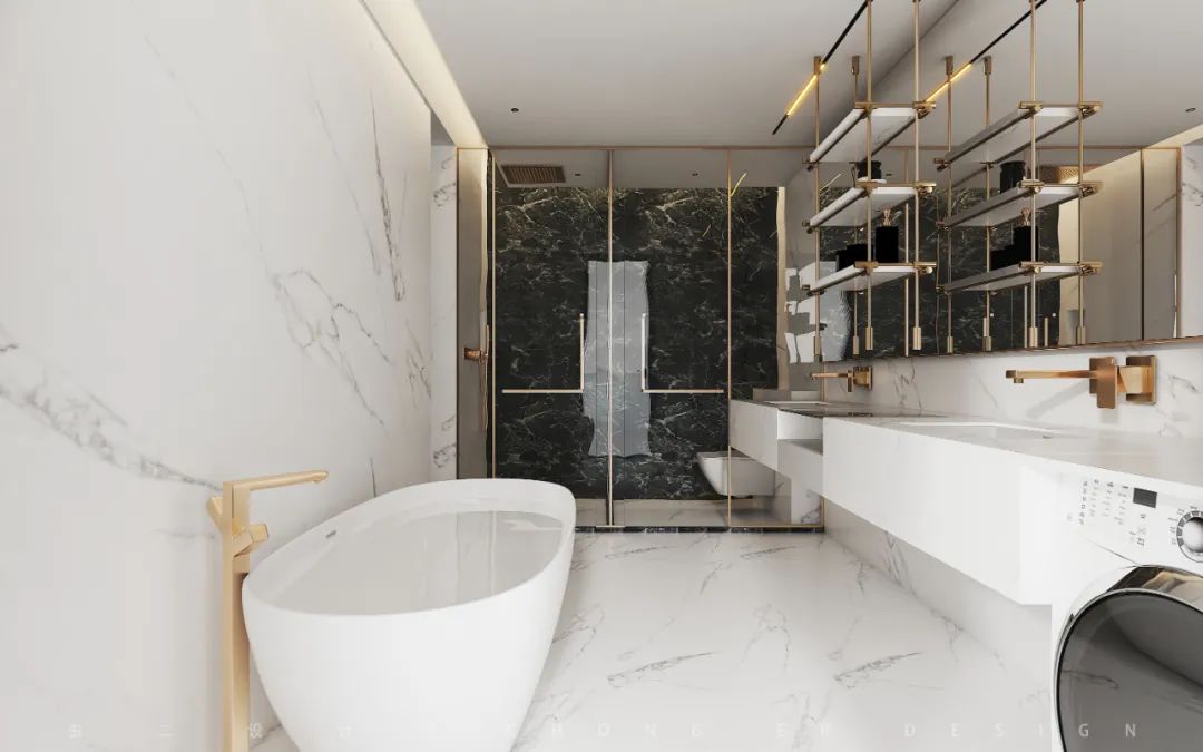 新泰铭流府邸别墅设计丨虫二设计-48