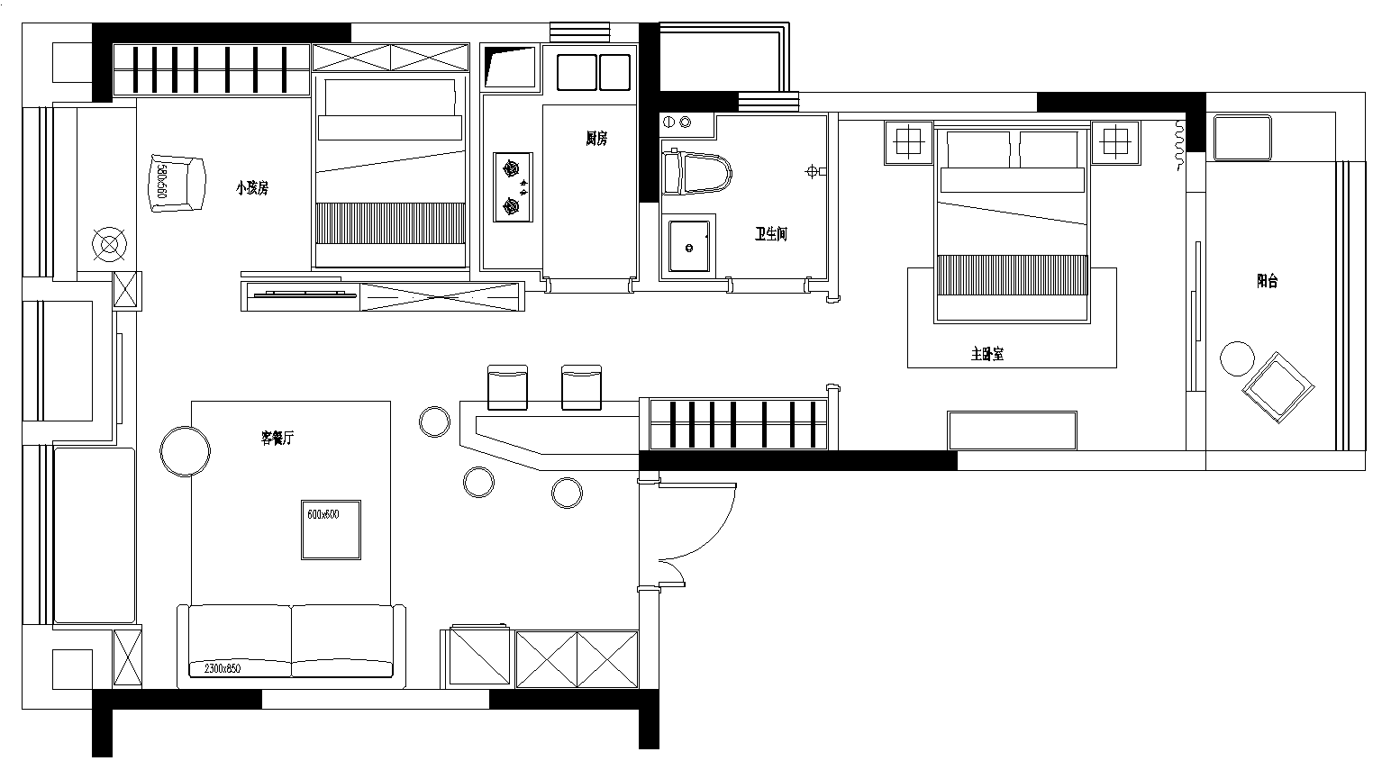 78㎡北欧风住宅  美居艺树软装-25
