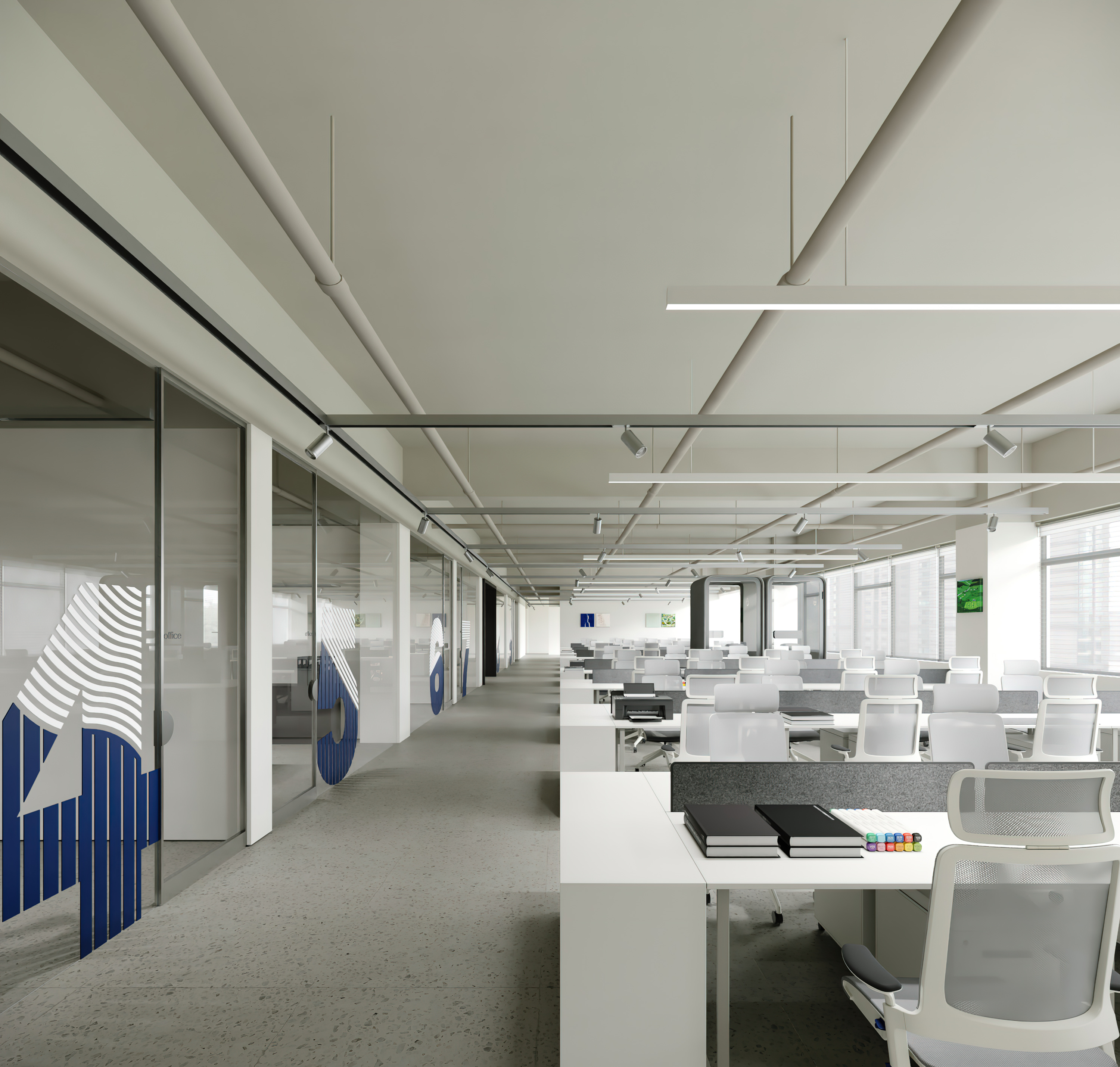 现代极简办公室设计-8