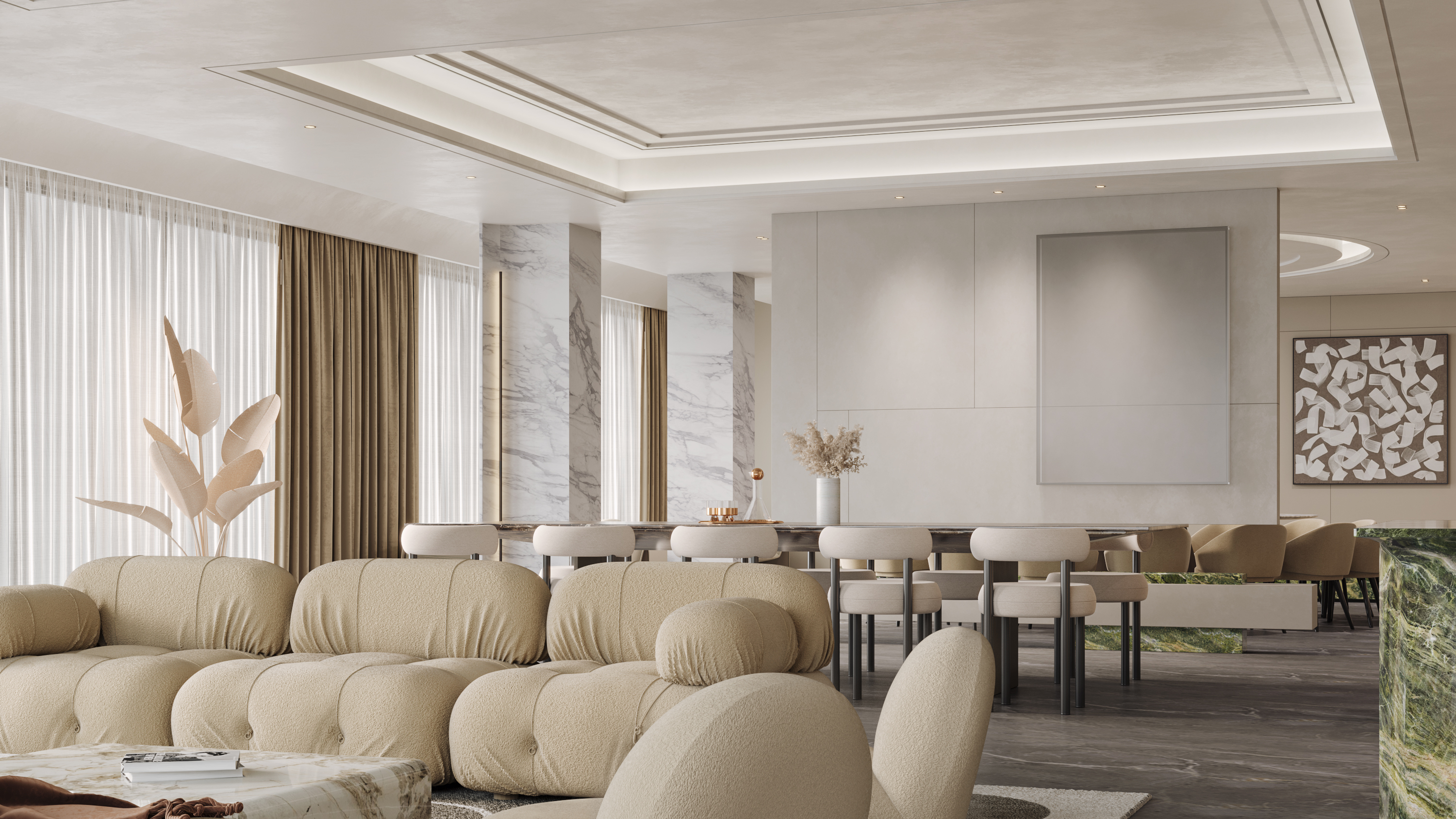 家装大平层奶油风-4