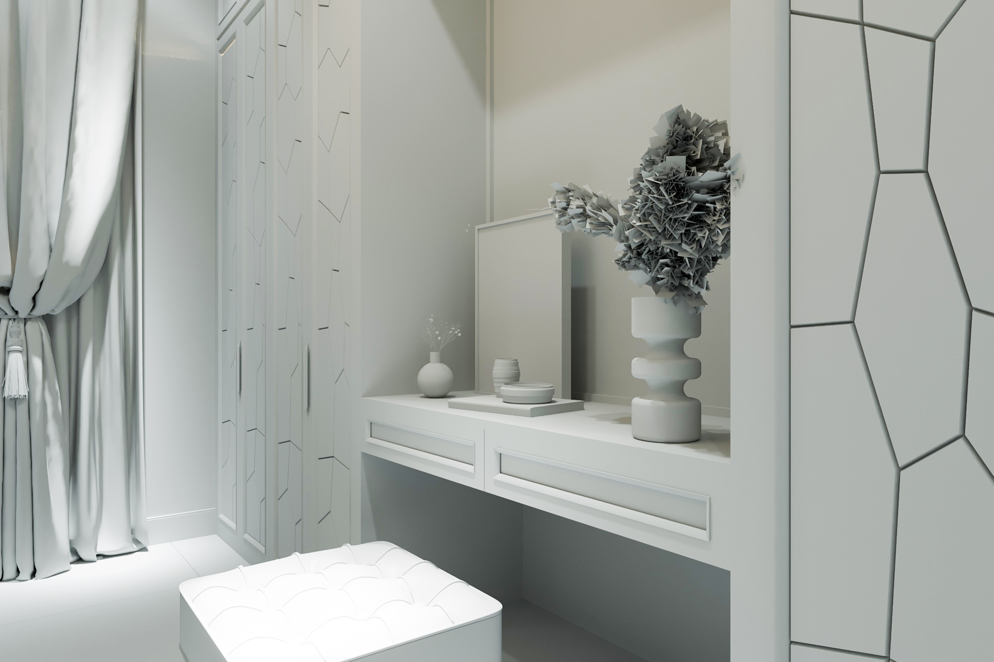 3D Interior Bedroom Ultra Modern-9