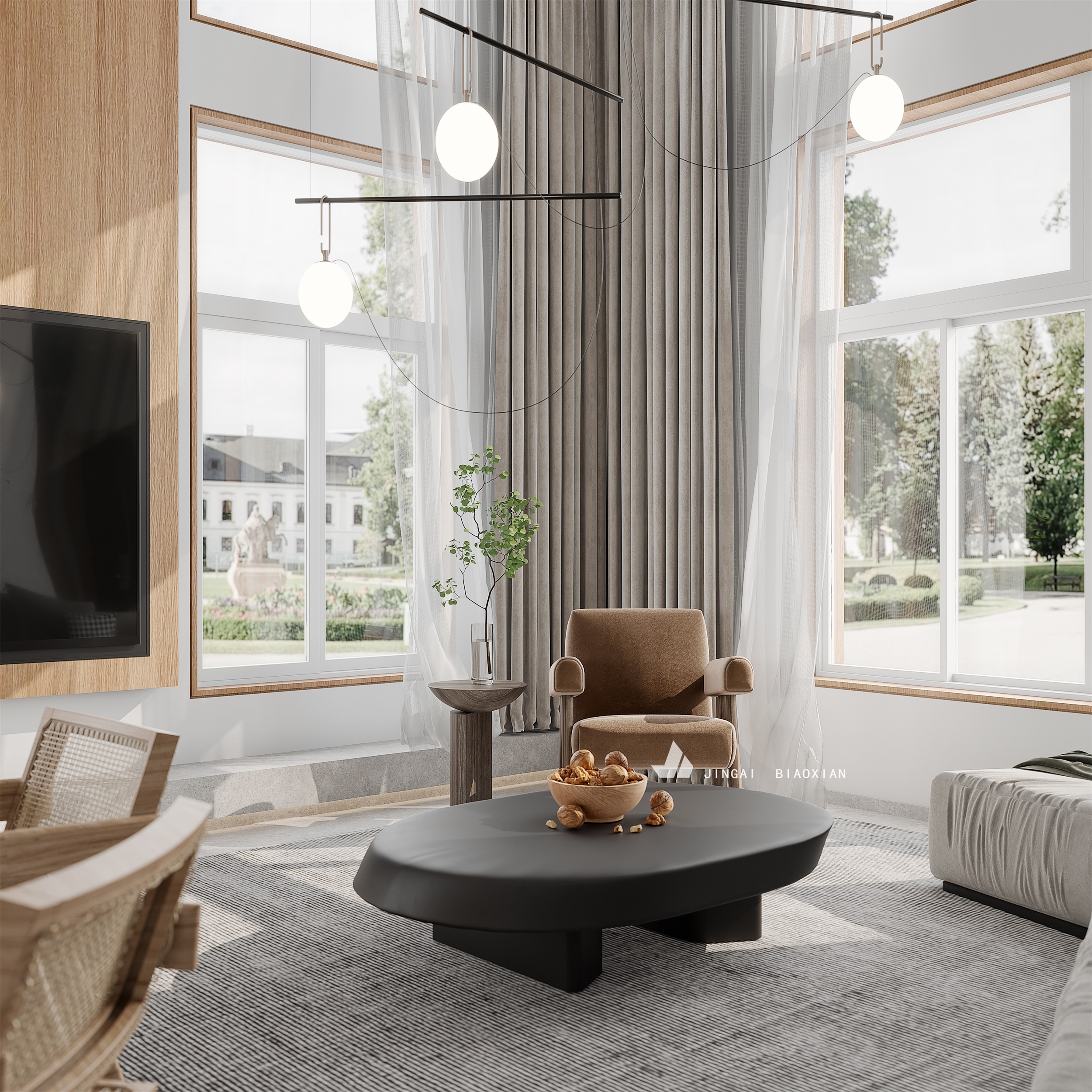 现代简约客餐厅设计案例-3