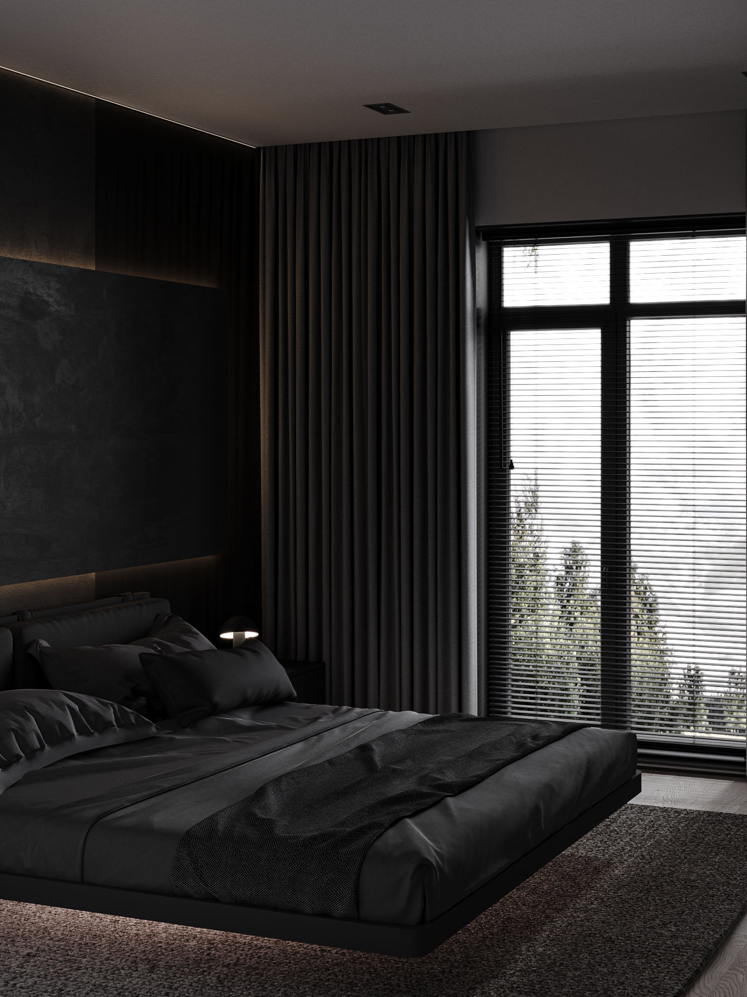 深色系公寓设计 既稳重又有设计感-12