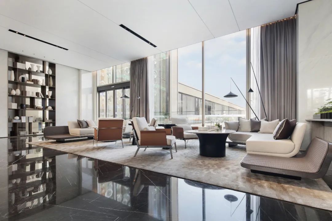 青岛悦海府售楼处 | 海洋主题的现代东方空间设计-27