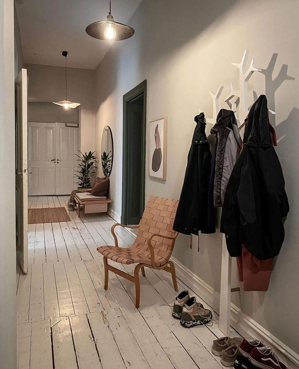 瑞典大胆绿色公寓设计,充满戏剧性魅力-12