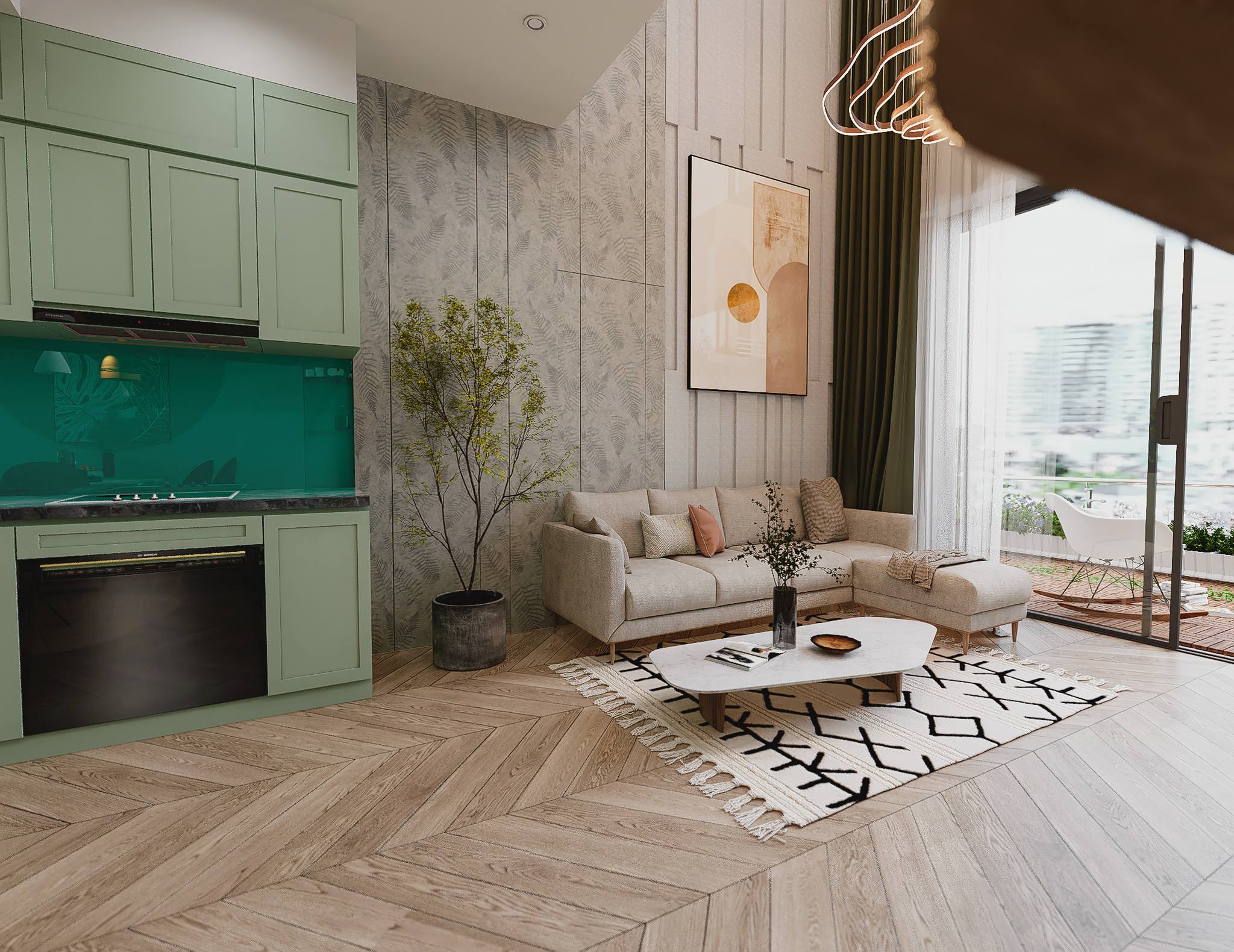 Sketchup公寓室内模型丨Xuan Truong-9