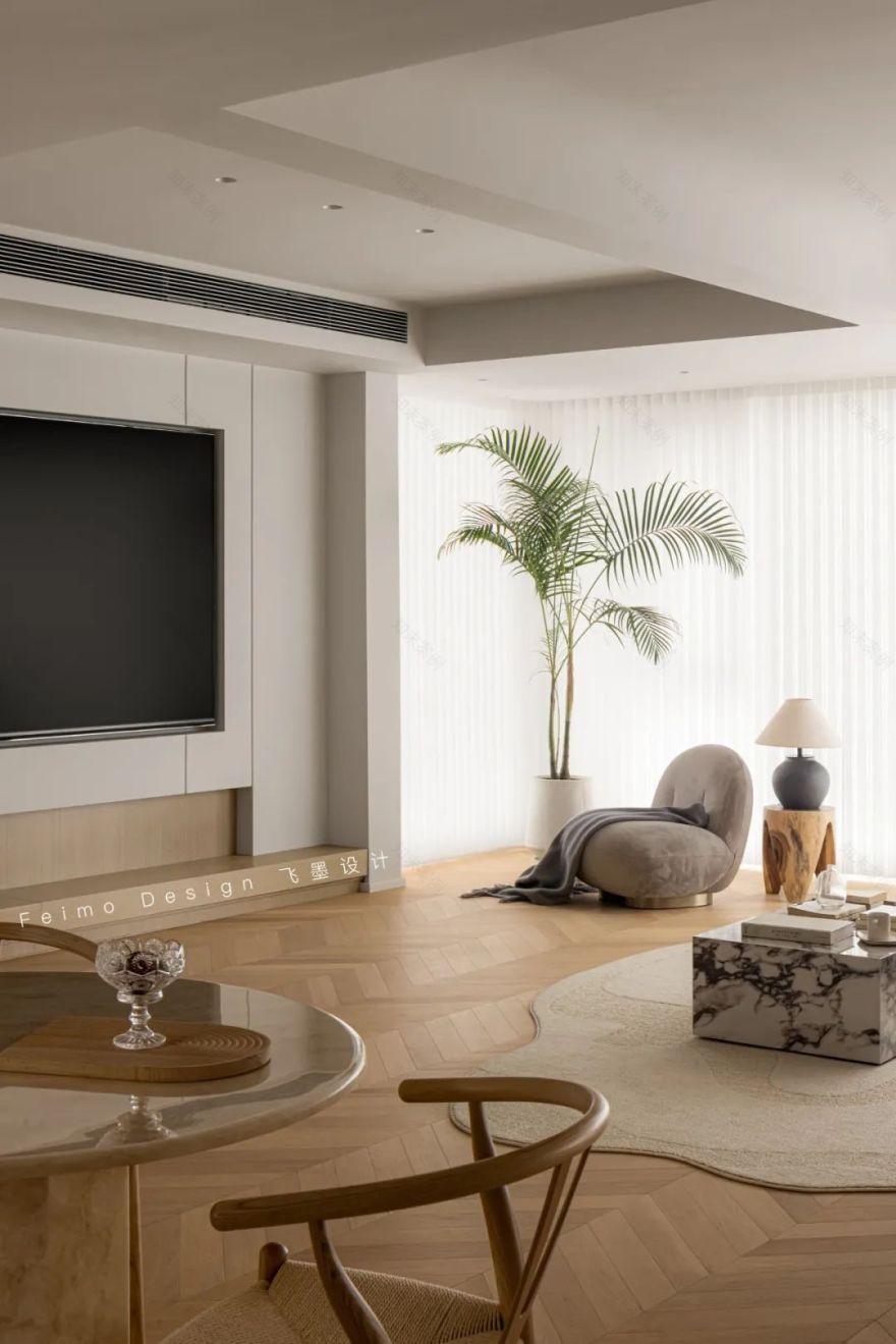 160㎡现代法式养老宅丨飞墨设计组-21