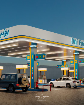 Uni Fuel Petrol Station 设计丨沙特阿拉伯