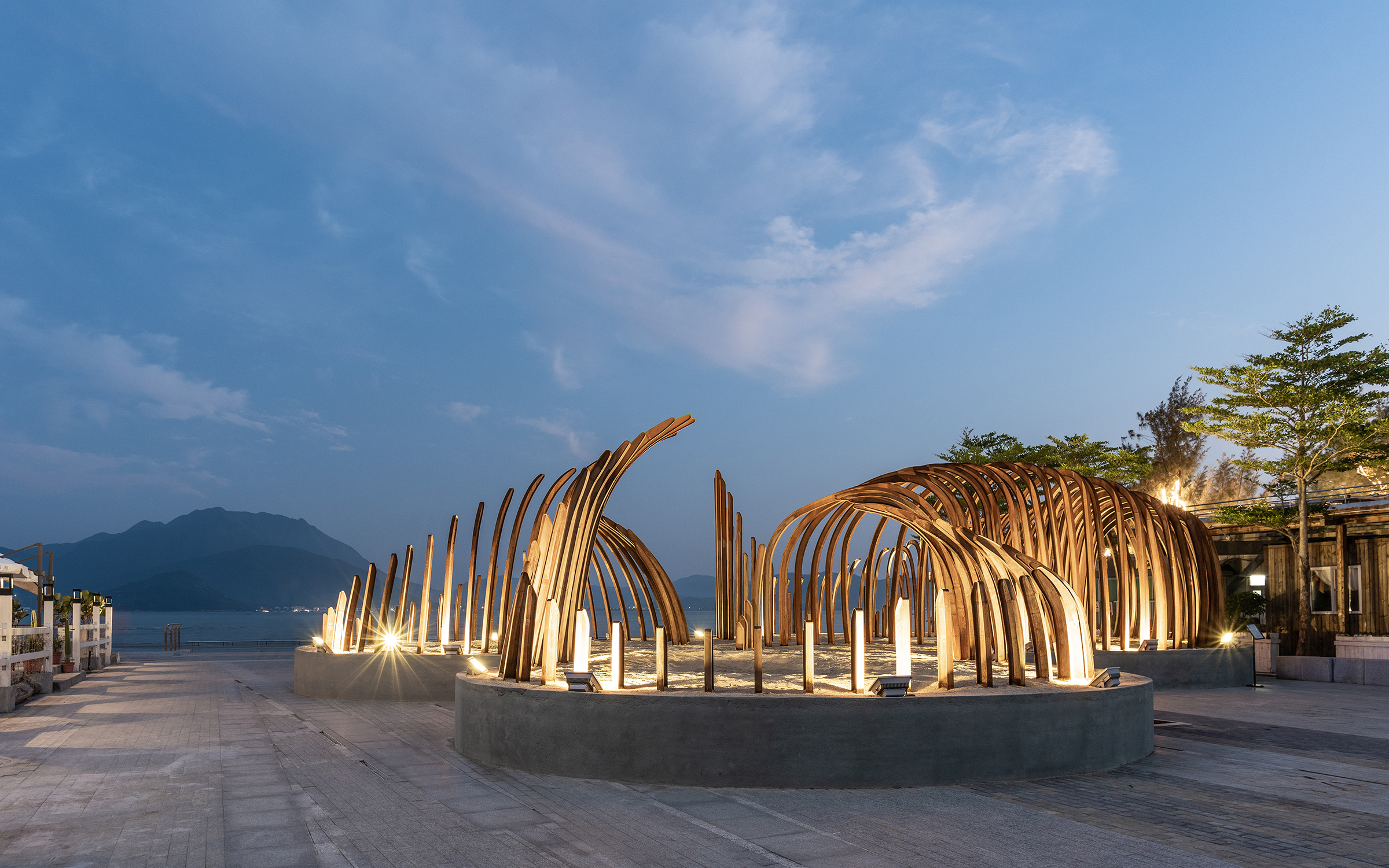 深圳大鹏新区“海之韵”装置——耐候钢打造的海洋主题互动空间-40