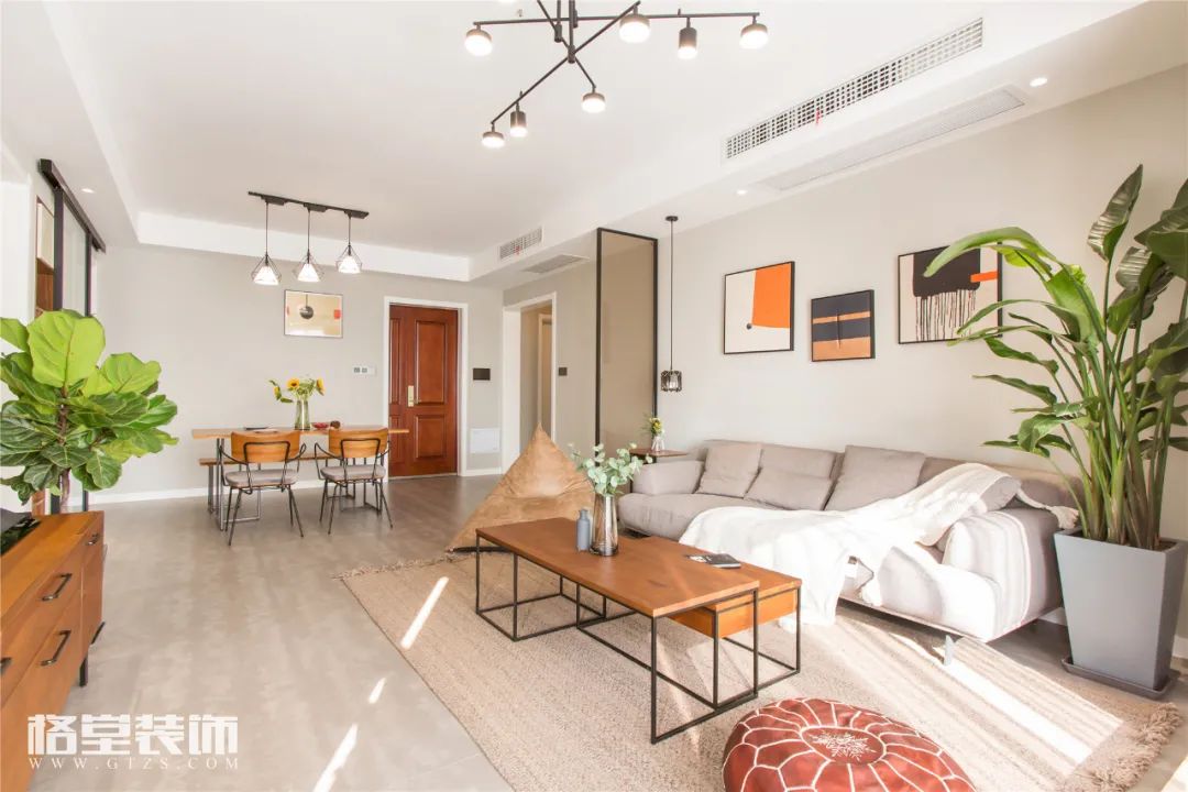 衢州公馆 140㎡北欧风设计丨中国衢州丨格堂装饰-6