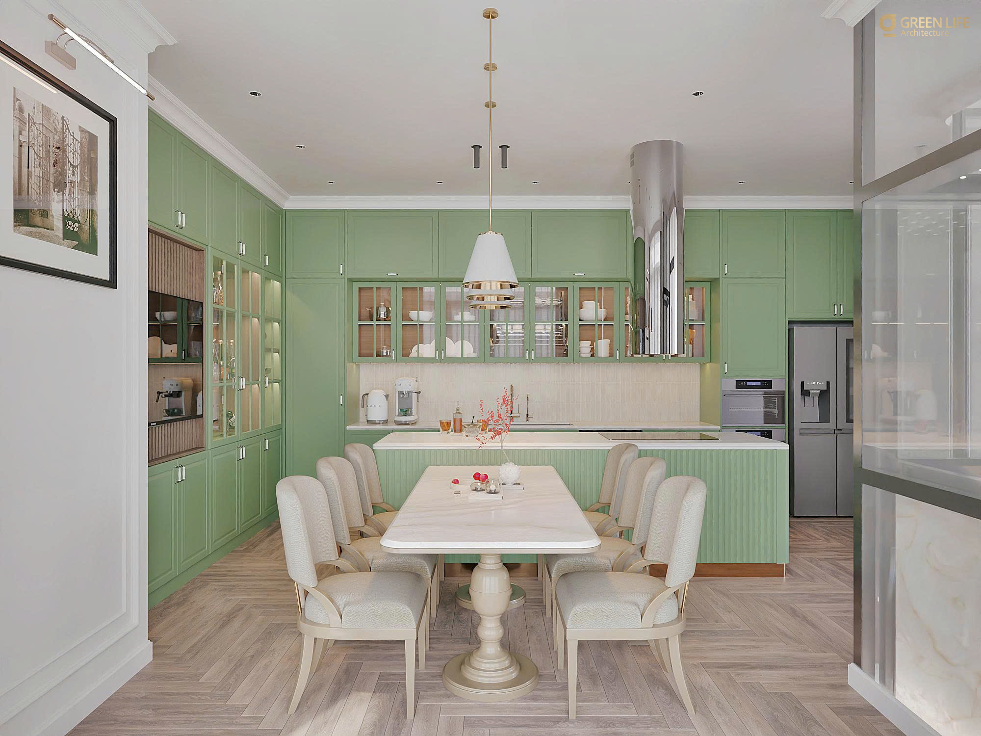 Neoclassical Townhouse Design | Green Life Architecture-9