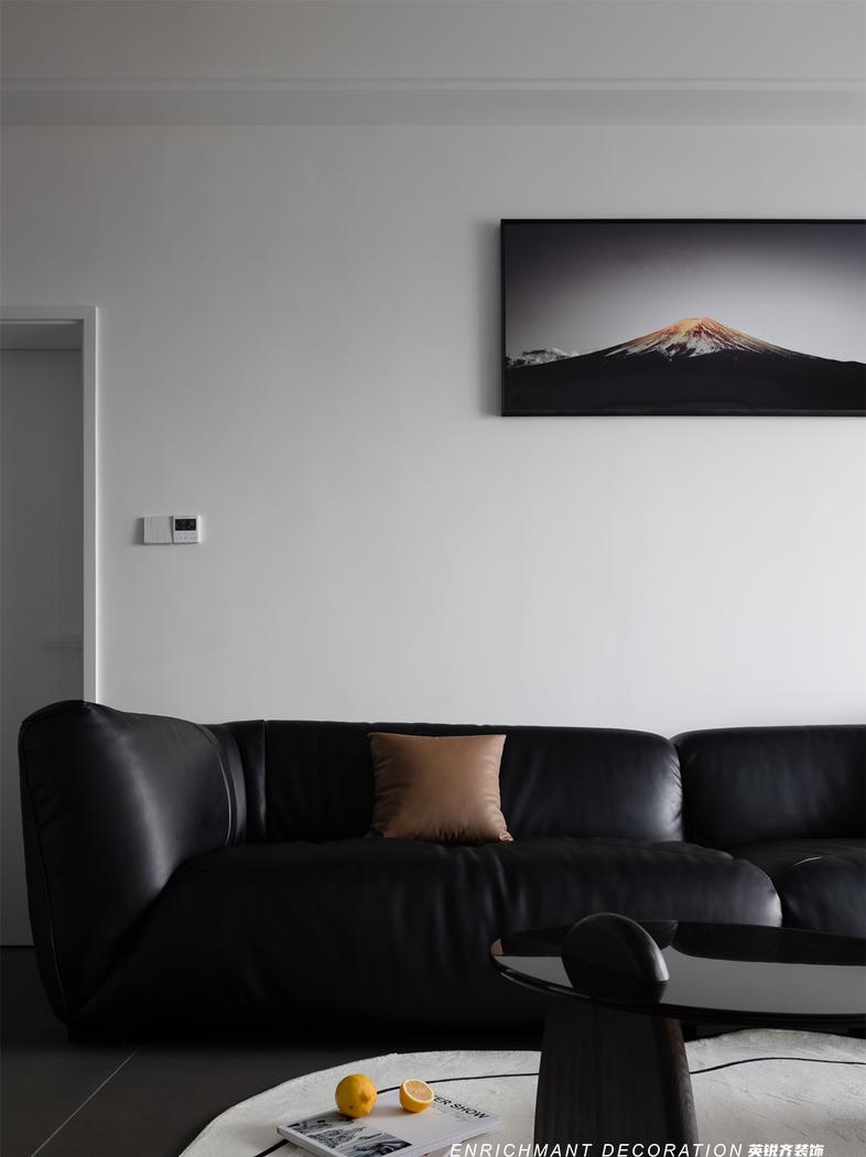 极致黑白 · 简约高级感爆棚的精装房改造丨易越-31